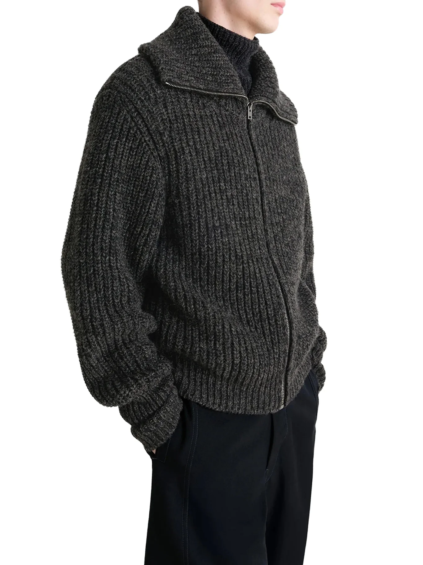 ALPACA ZIP-UP CARDIGAN - Image 3