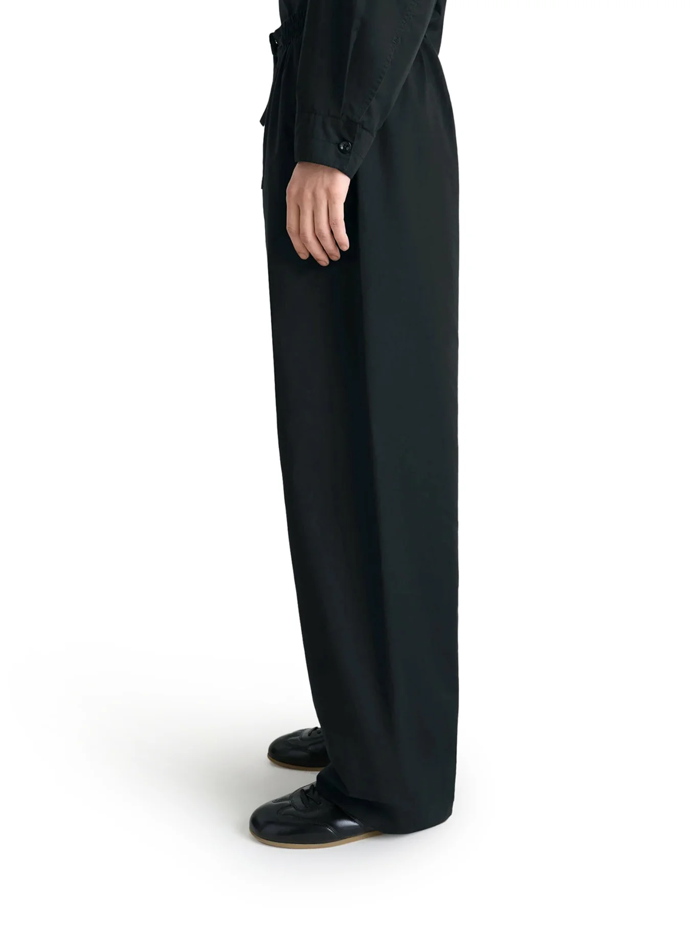 LIGHTWEIGHT COTTON SATIN TROUSERS - Image 4