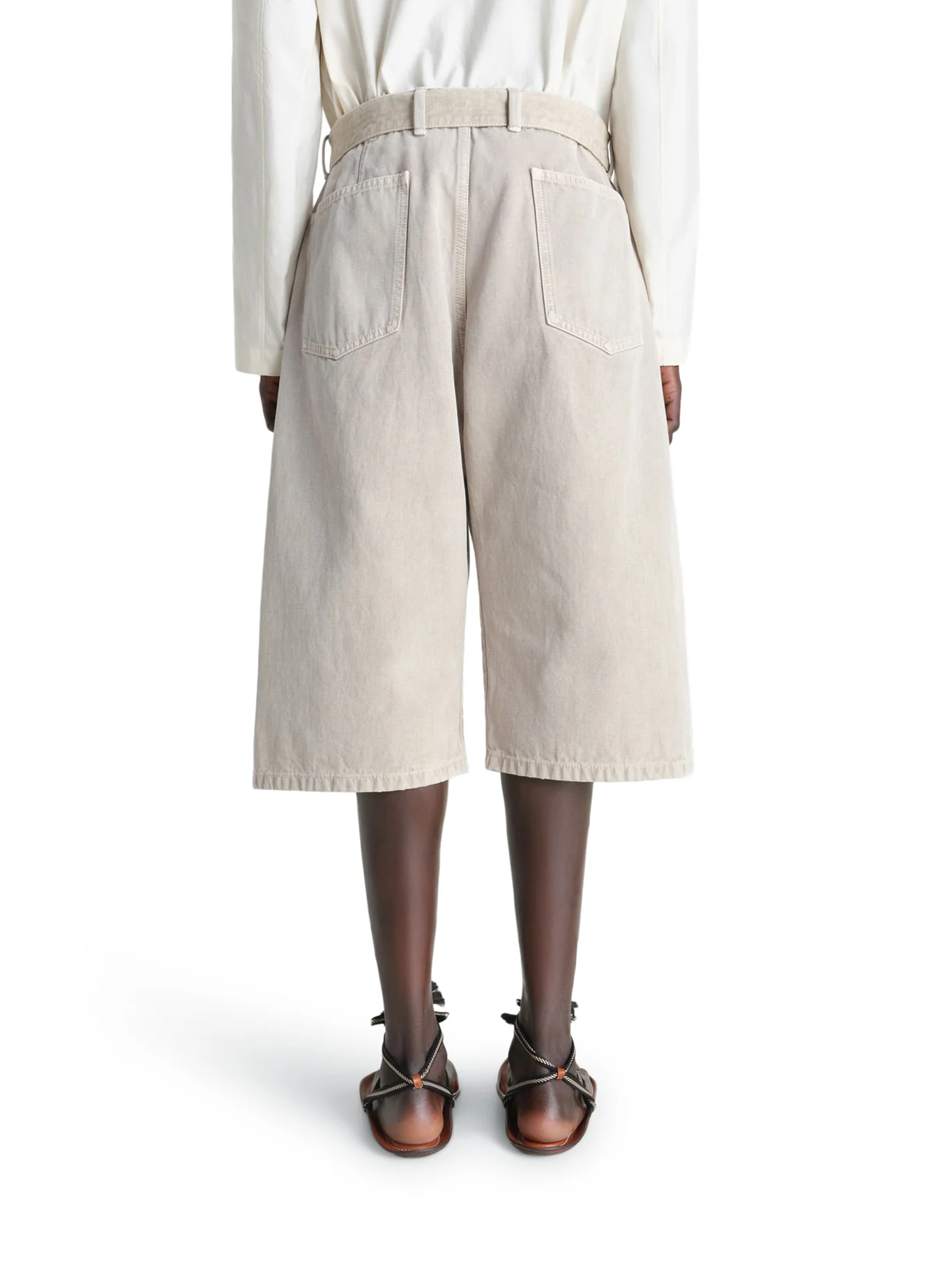 SNOW-EFFECT DENIM BERMUDA SHORTS - Image 3