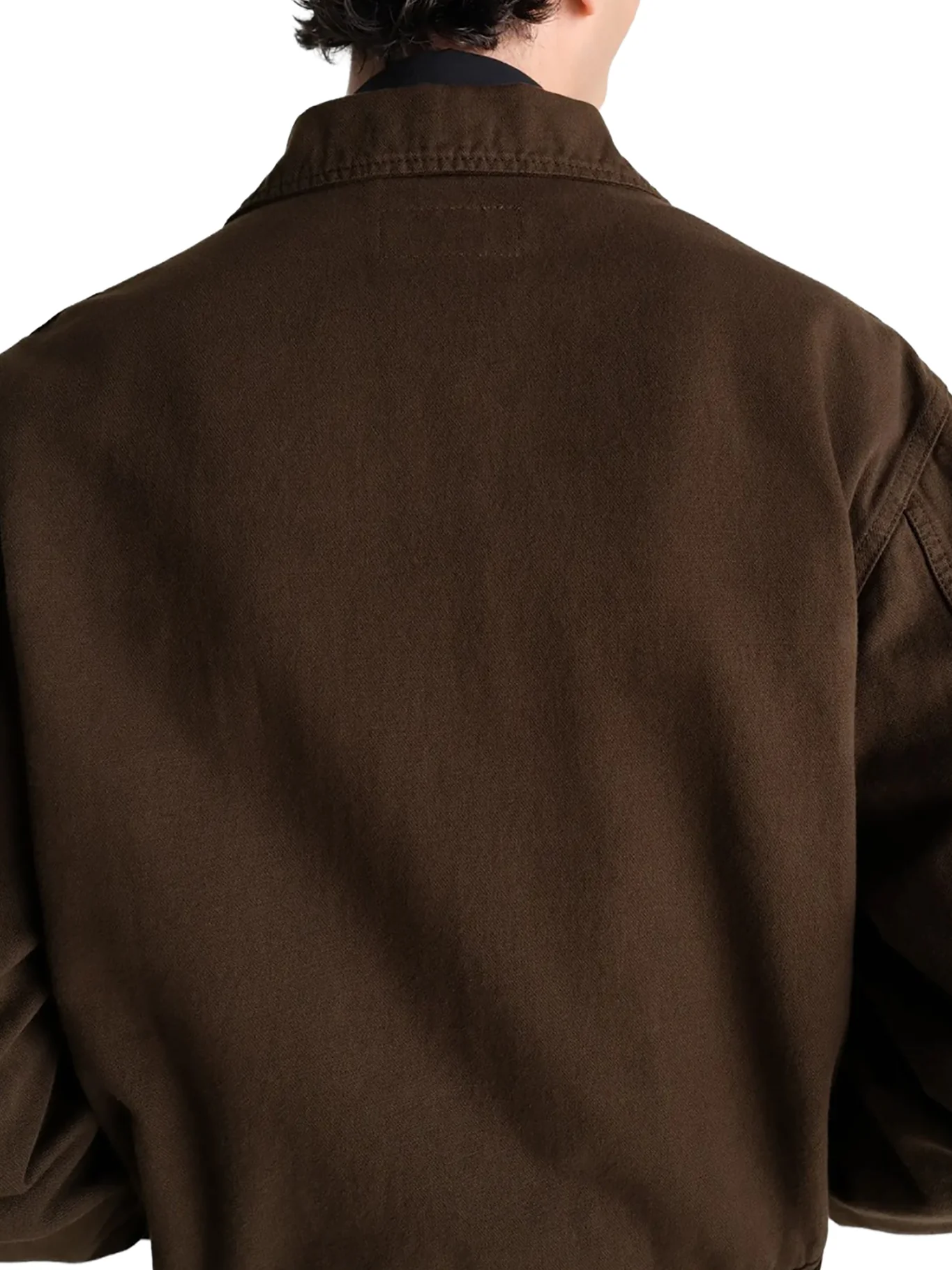 TRUCKER JACKET IN DYED BROKEN TWILL - Image 4
