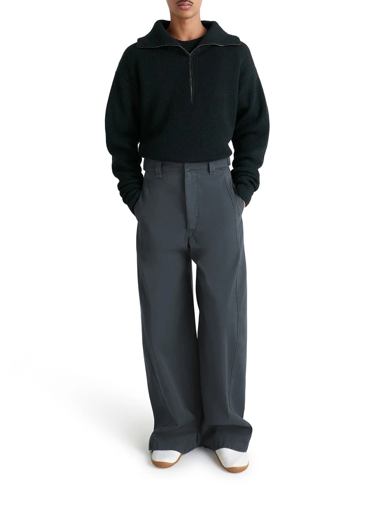 WOOL SWEATER WITH ZIP - Image 2