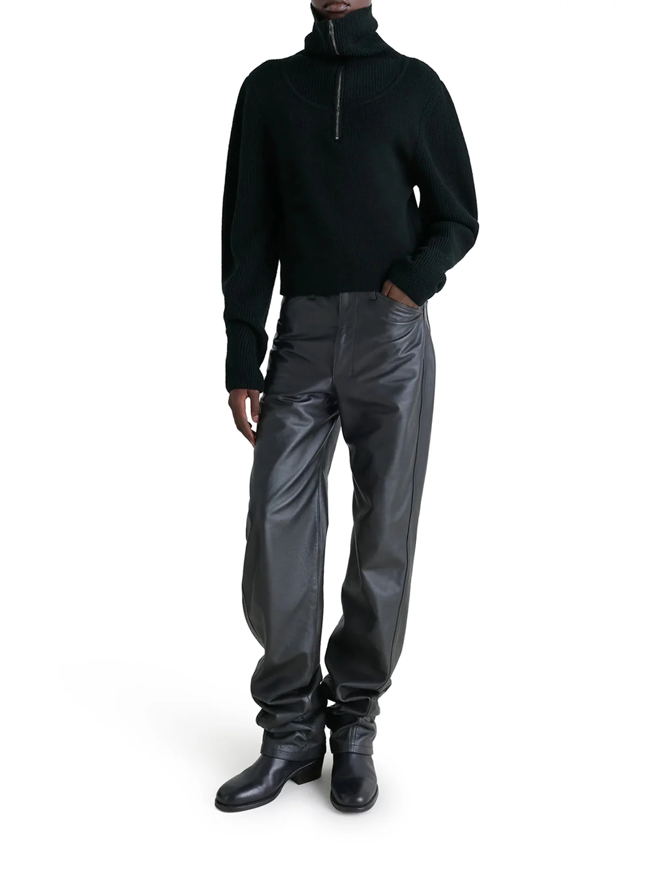 WOOL ZIP-UP SWEATER - Image 2