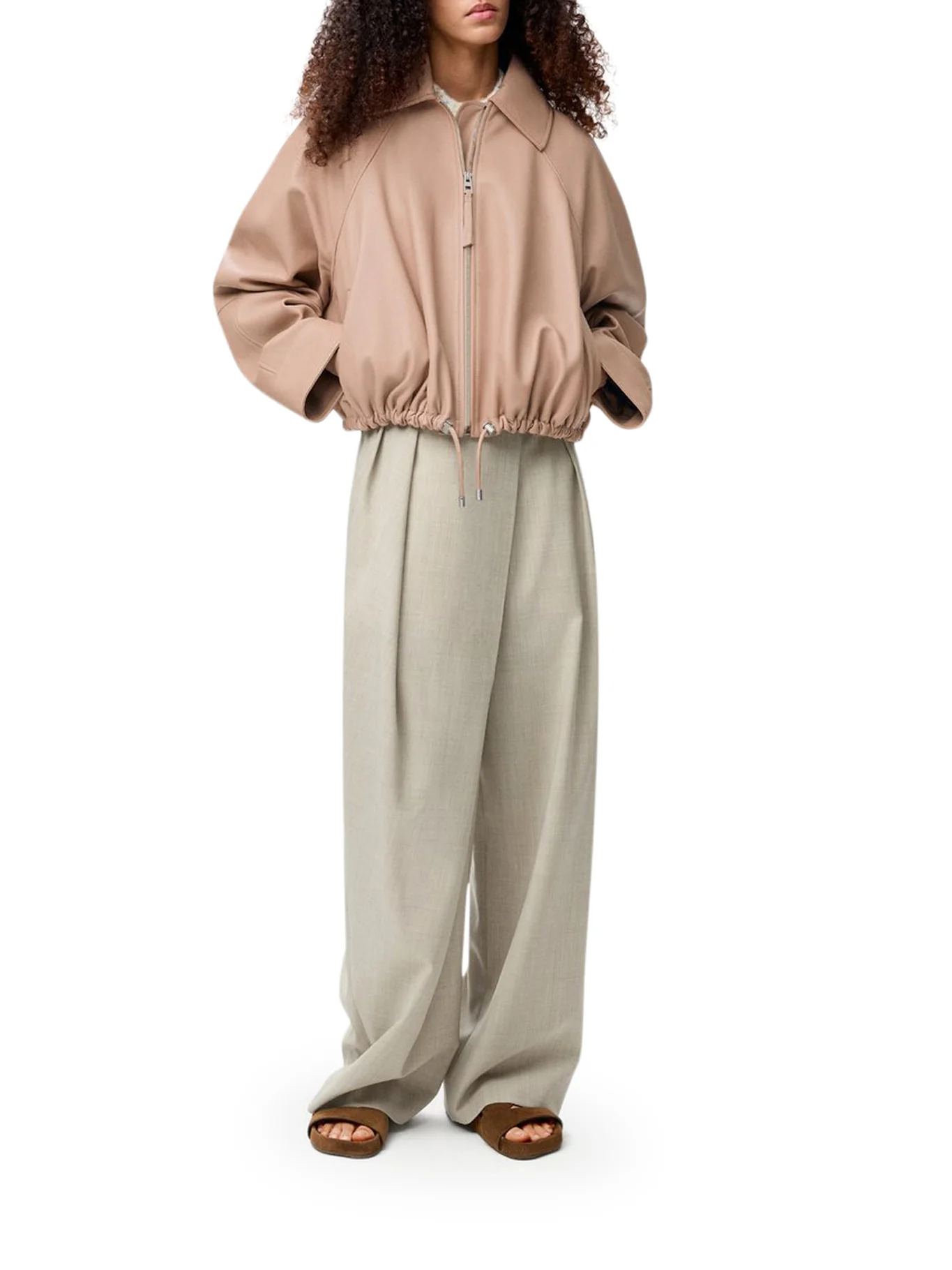 BALLOON JACKET IN NAPPA LAMBSKIN - Image 2