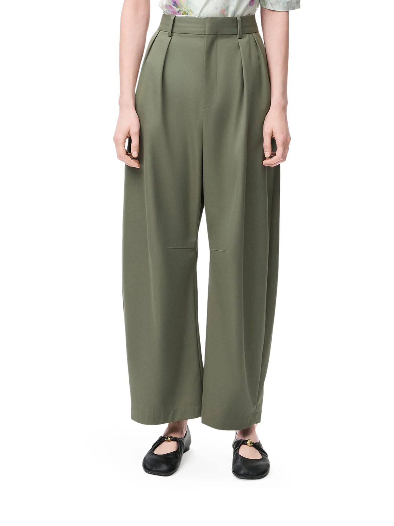 BARREL COTTON AND SILK TROUSERS - Image 3