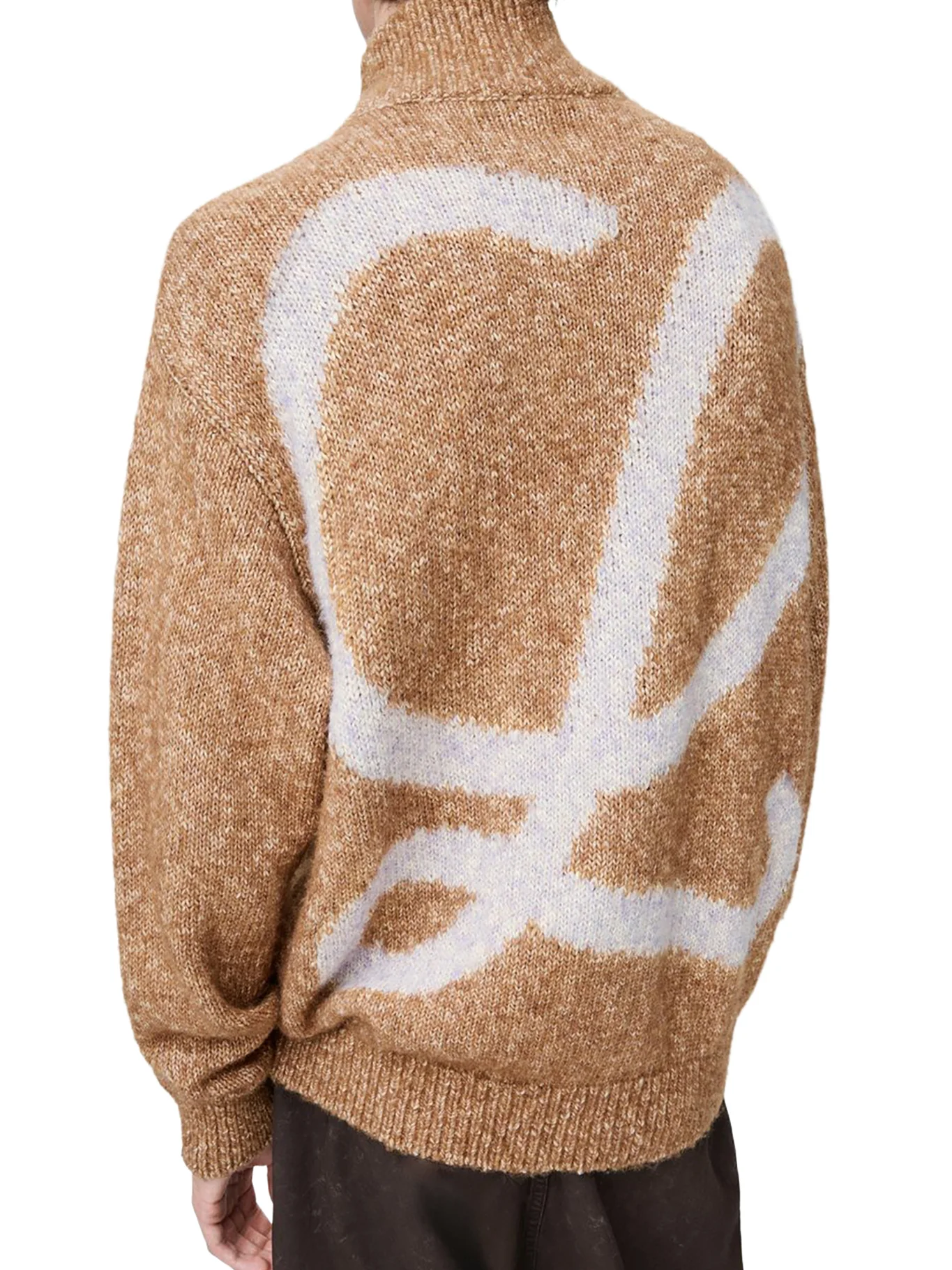 CARDIGAN WITH ZIP IN COTTON LINEN AND WOOL - Image 4
