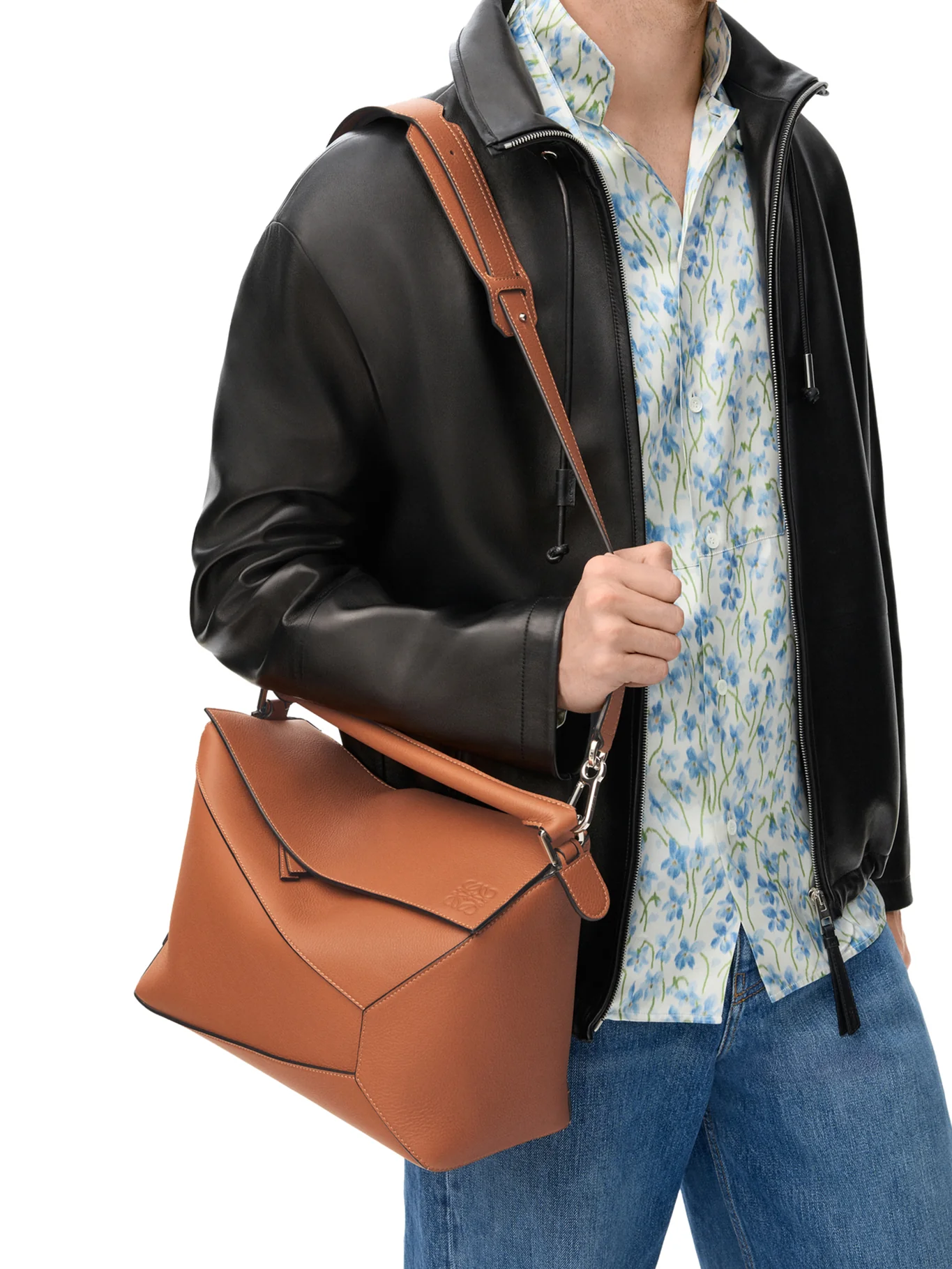 LARGE CLASSIC CALFSKIN PUZZLE BAG - Image 4