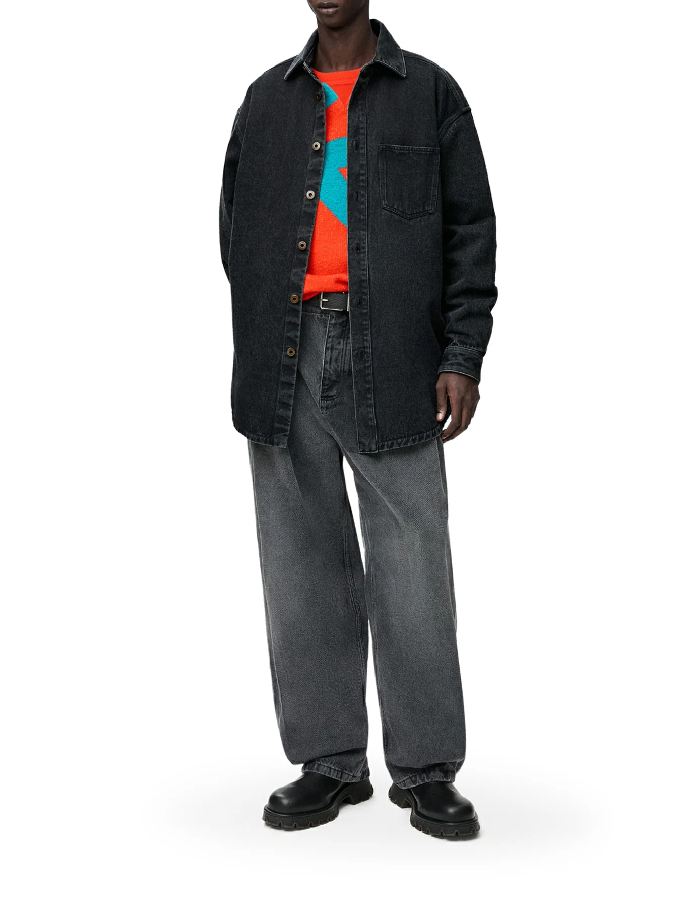 DENIM ANAGRAM OVERSHIRT - Image 2