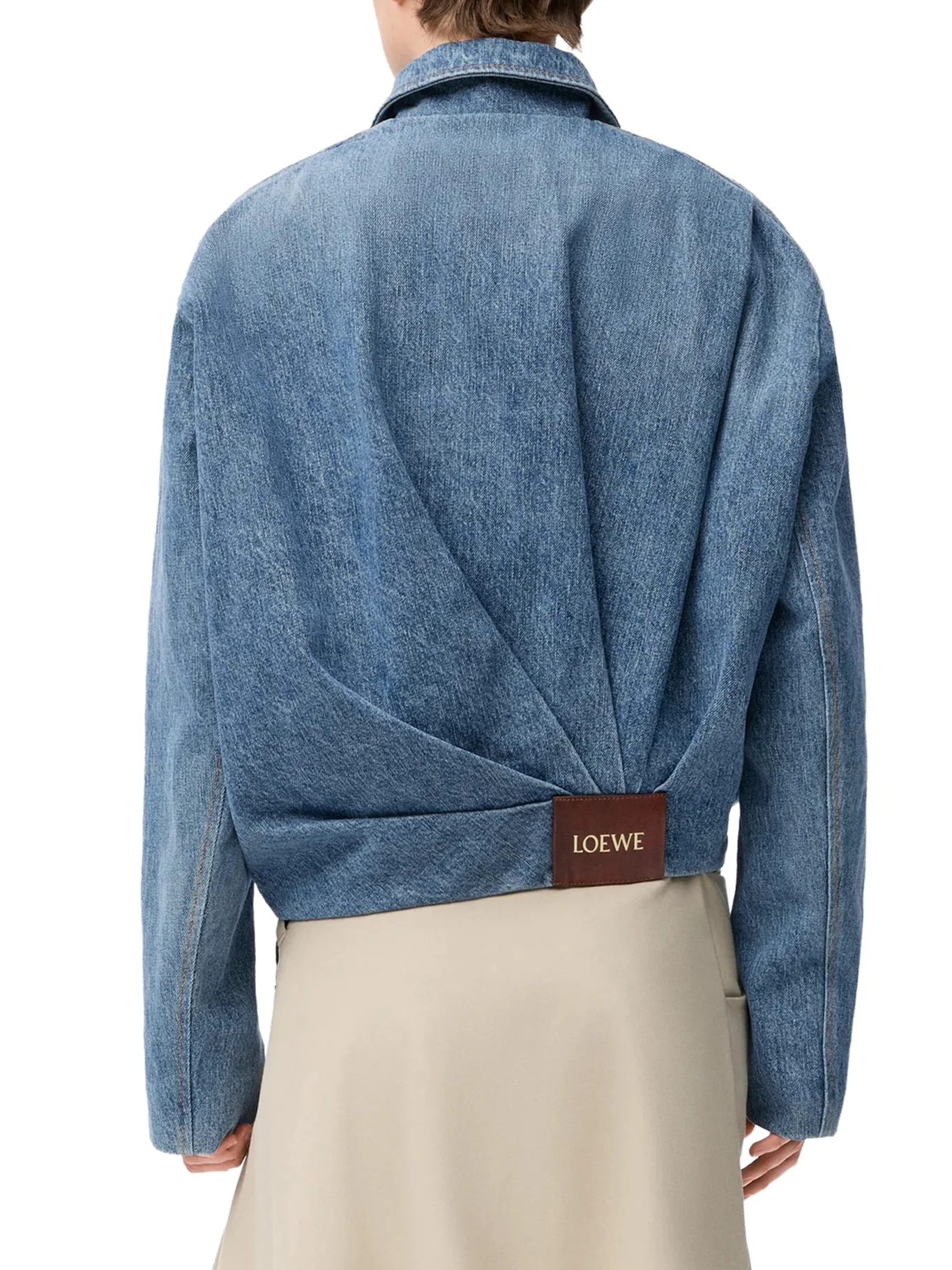 DRAPED DENIM JACKET - Image 4