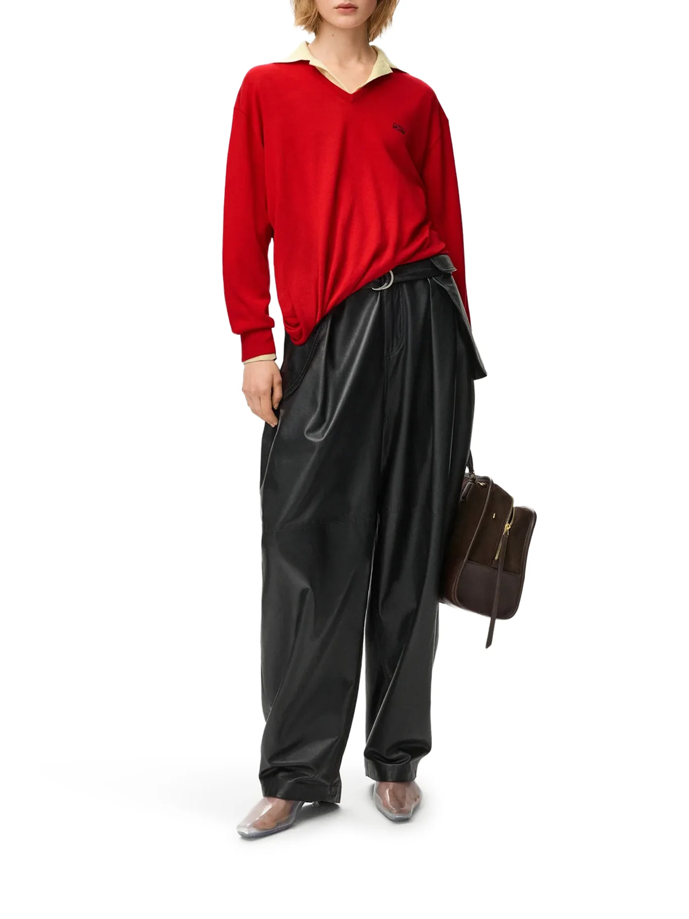 DRAPED MERINO WOOL SWEATER - Image 2