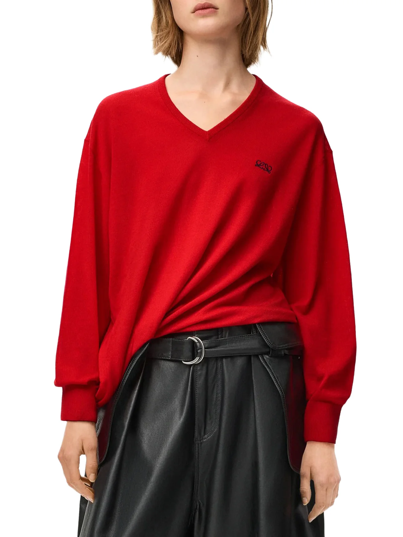 DRAPED MERINO WOOL SWEATER - Image 3