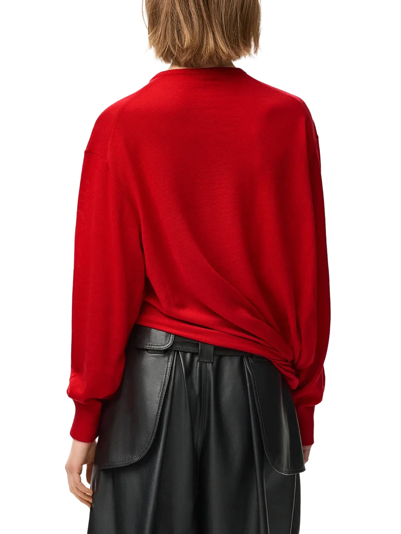 DRAPED MERINO WOOL SWEATER - Image 4