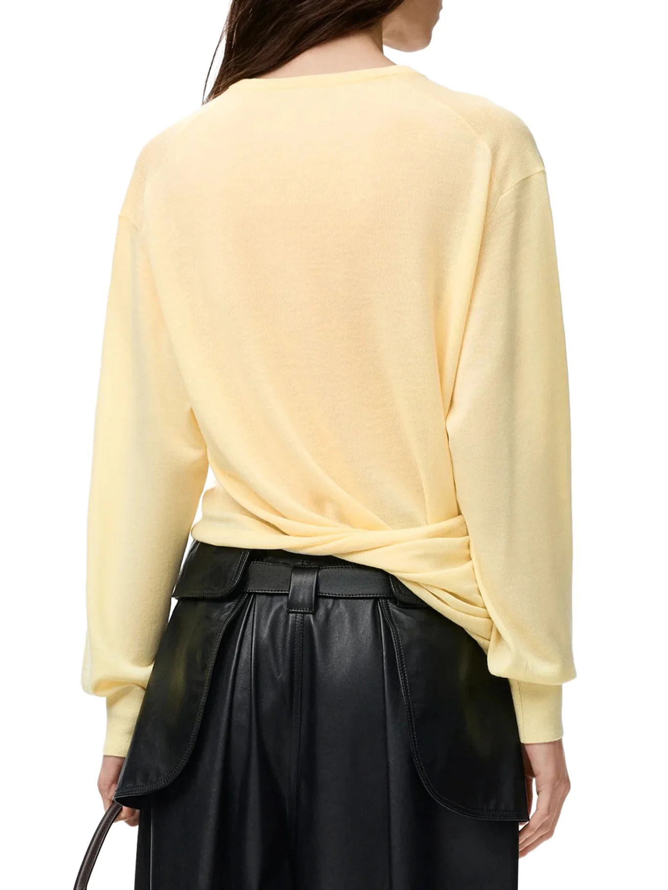 DRAPED MERINO WOOL SWEATER - Image 4