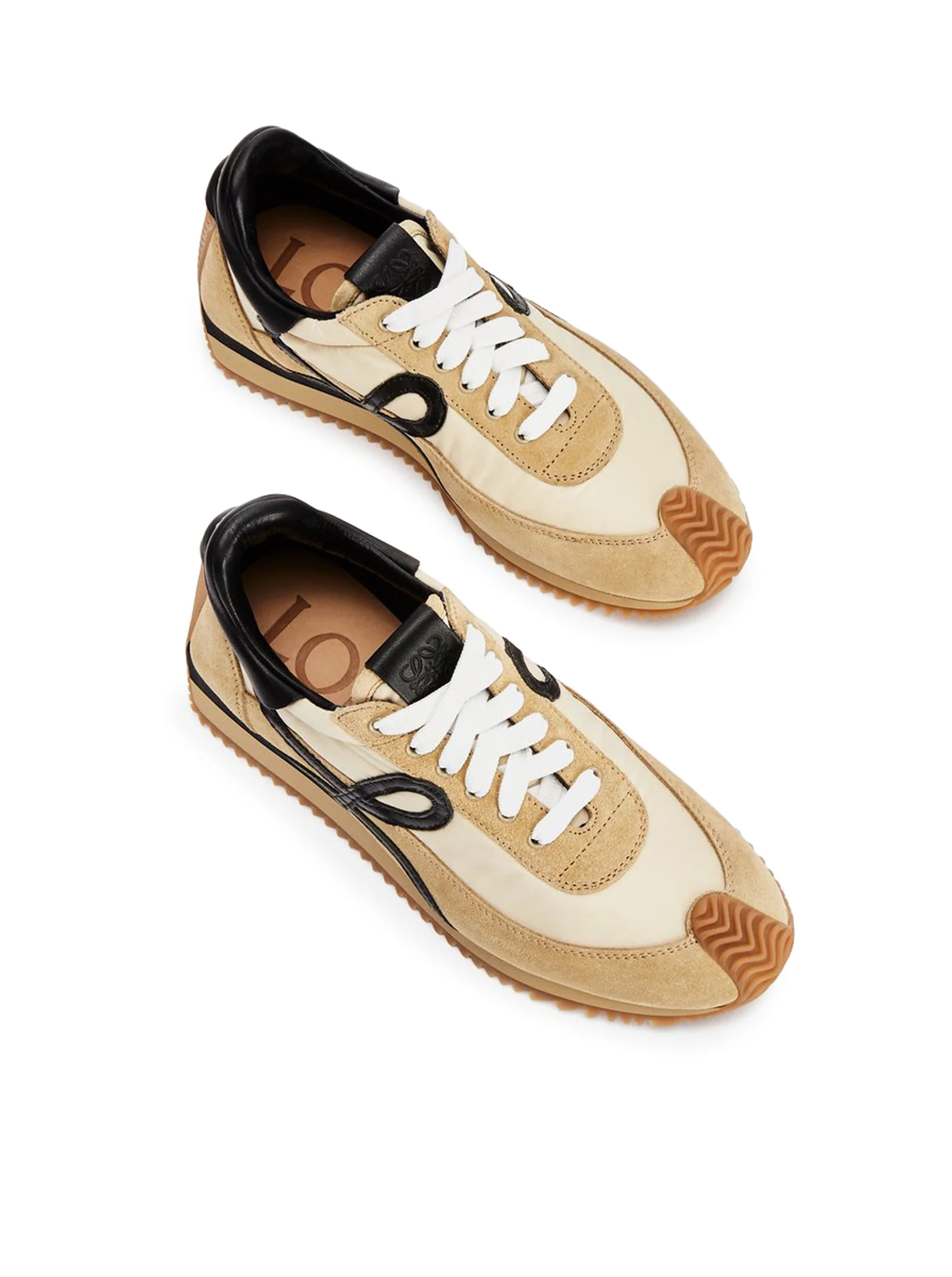 SNEAKERS FLOW RUNNER IN NYLON AND LEATHER AND SUEDE - Image 4
