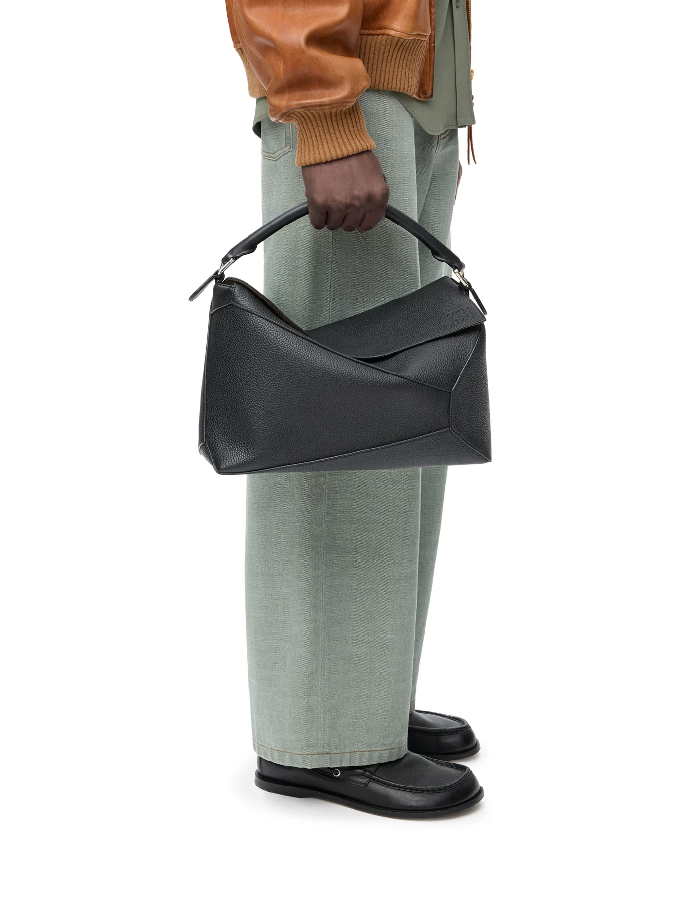 LARGE PUZZLE BAG IN HAMMERED CALFSKIN - Image 3
