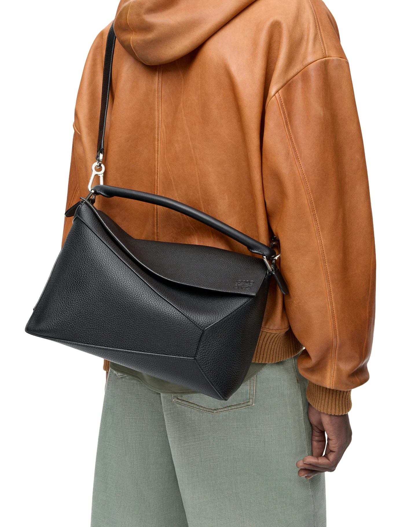 LARGE PUZZLE BAG IN HAMMERED CALFSKIN - Image 5