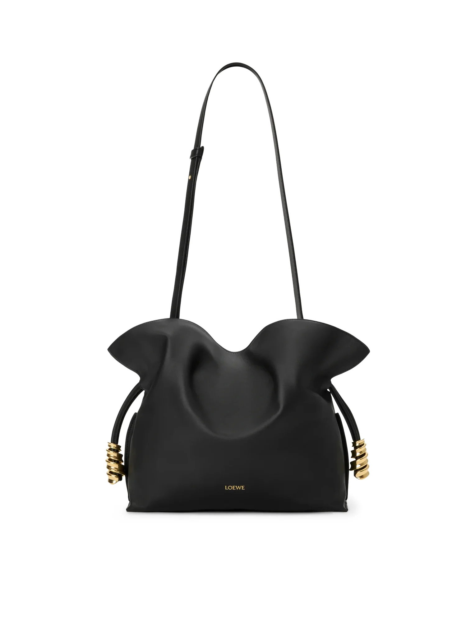 MEDIUM COIL FLAMENCO CLUTCH BAG IN CALFSKIN NAPPA - Image 7