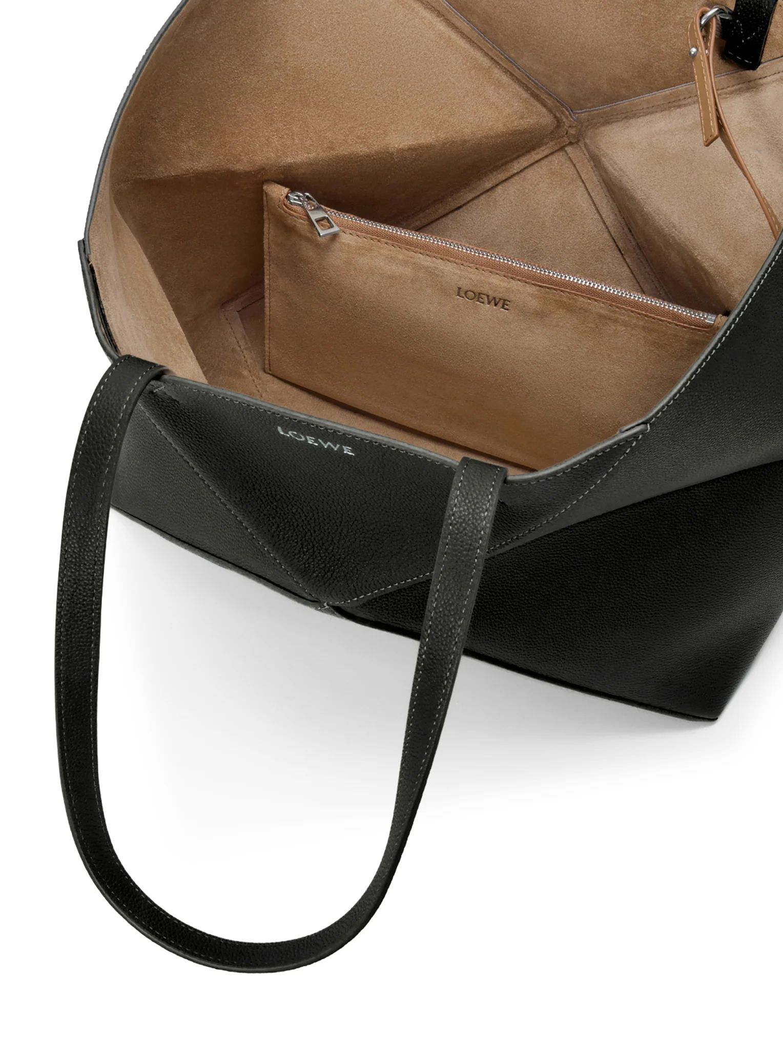 MEDIUM PUZZLE FOLD HORIZONTAL TOTE BAG IN GRAINED CALFSKIN - Image 8