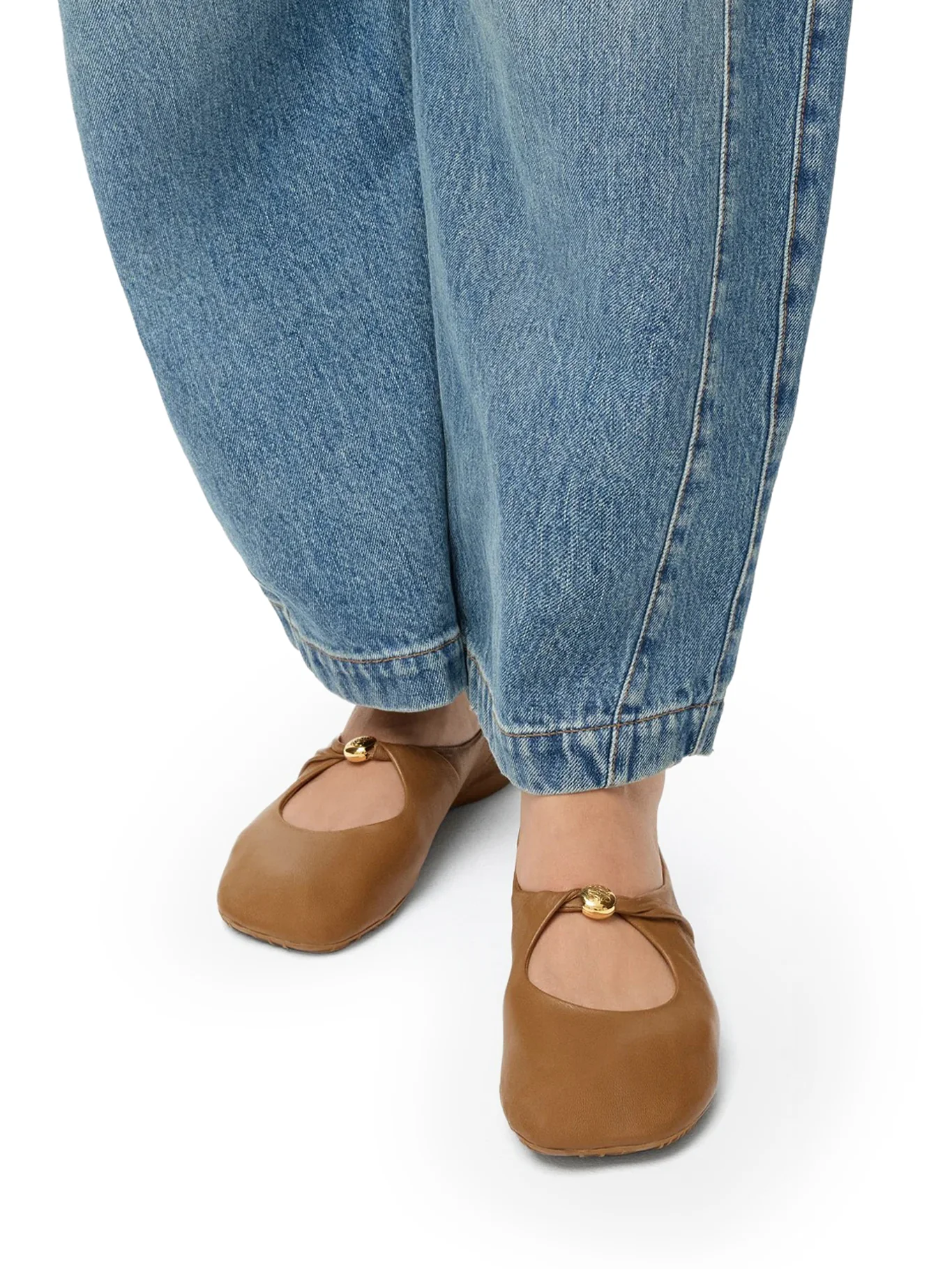 PEBBLE BALLERINAS IN LAMBSKIN NAPPA - Image 2