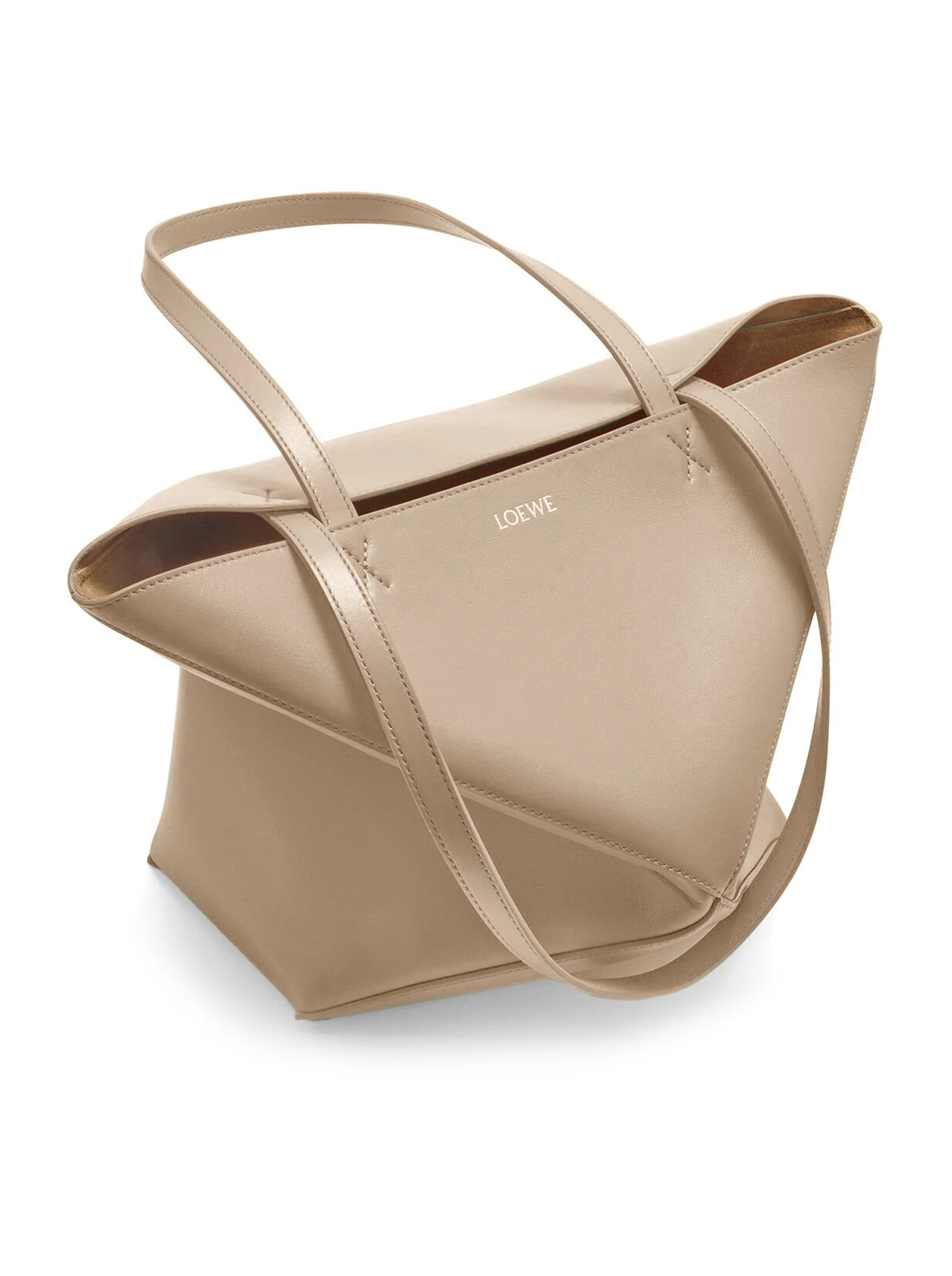 PUZZLE FOLD TOTE BAG IN POLISHED CALFSKIN - Image 6