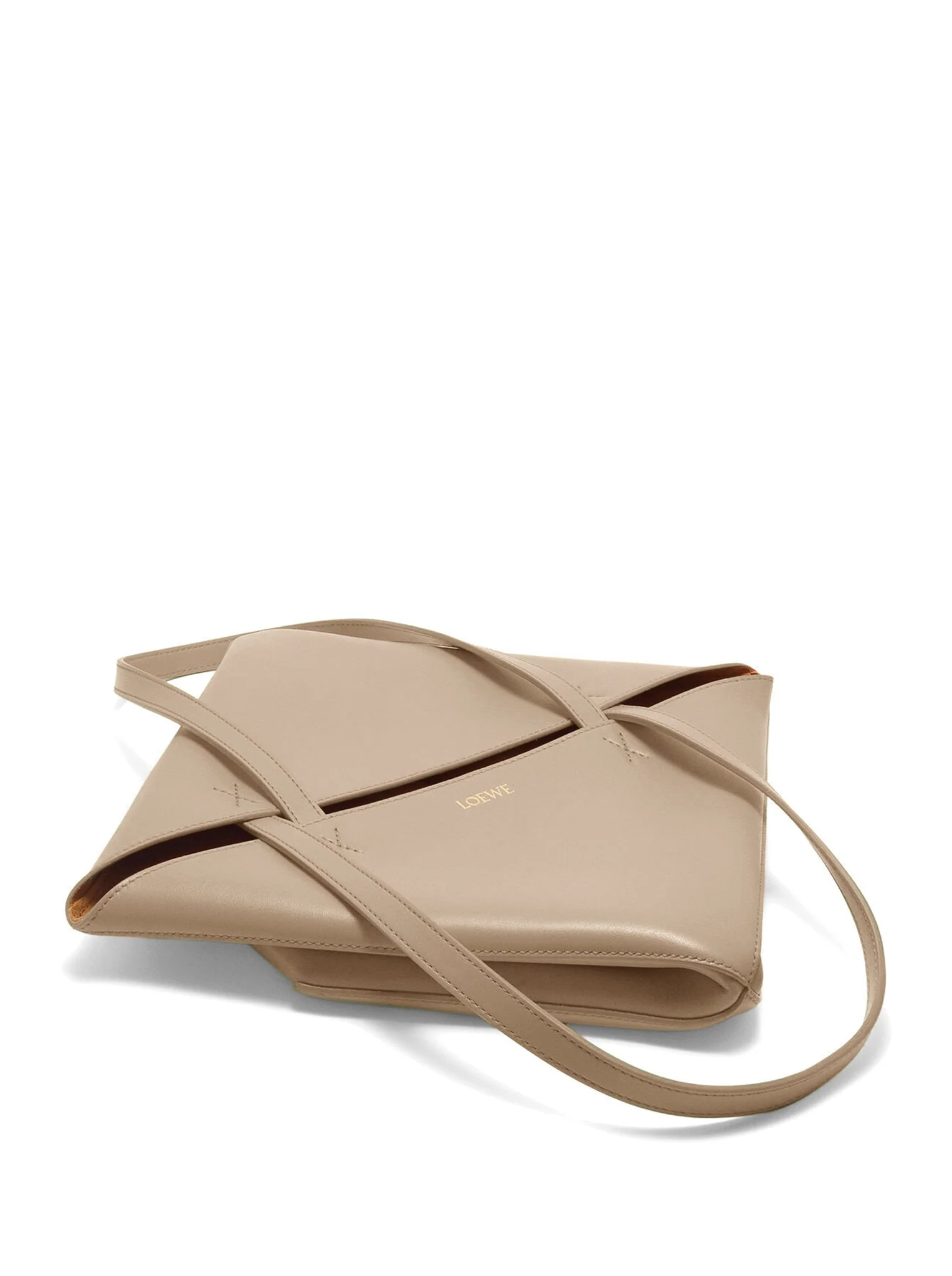 PUZZLE FOLD TOTE BAG IN POLISHED CALFSKIN - Image 7