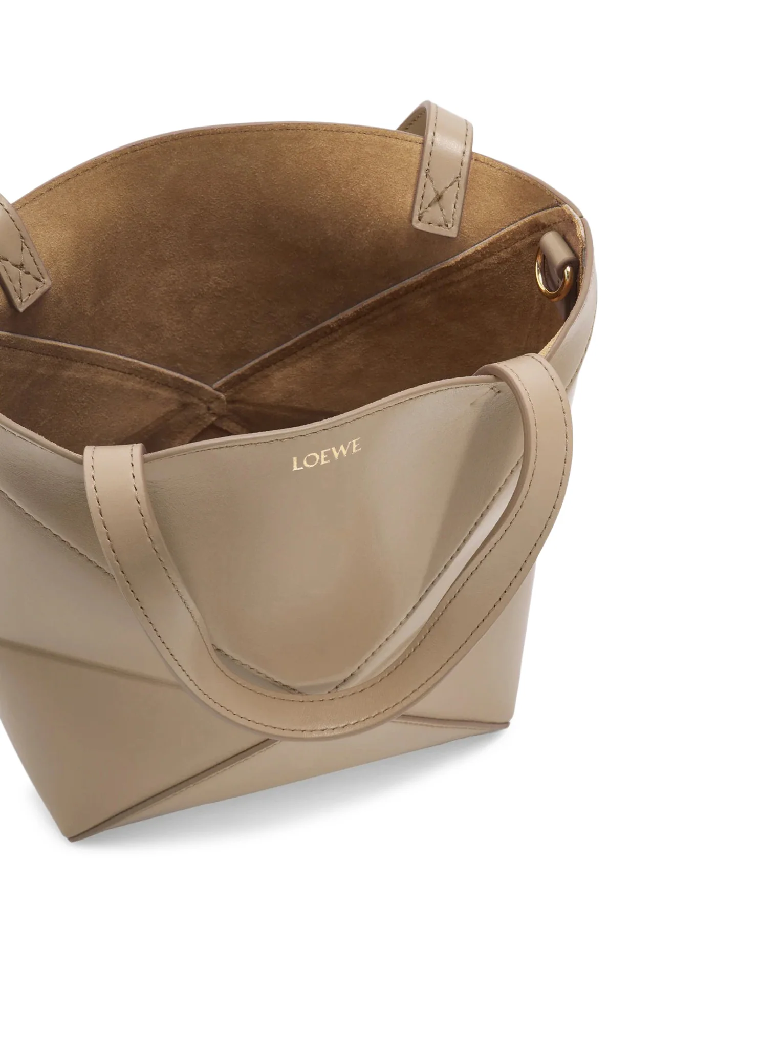 PUZZLE FOLD TOTE BAG IN POLISHED CALFSKIN - Image 2