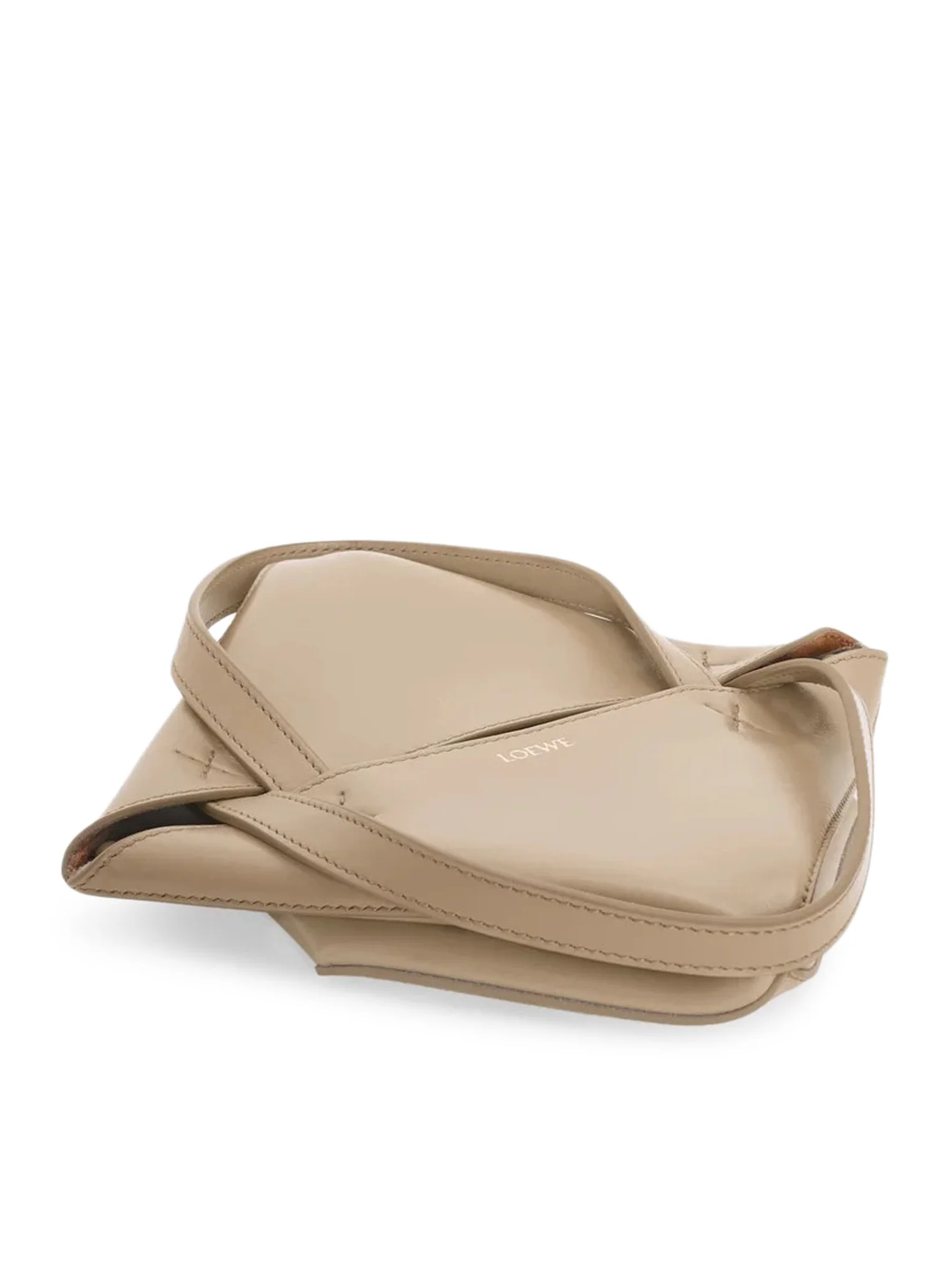 PUZZLE FOLD TOTE BAG IN POLISHED CALFSKIN - Image 7