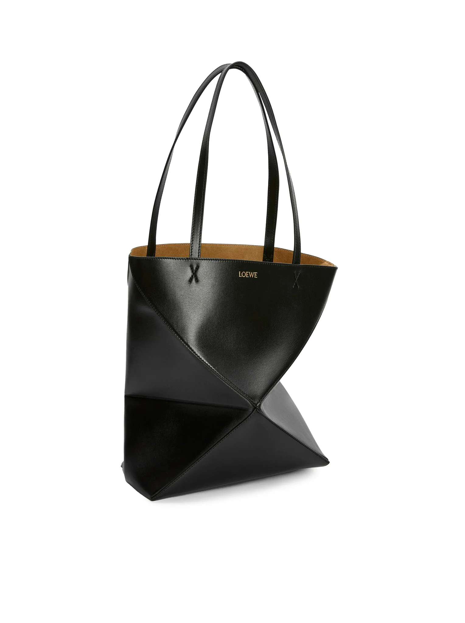 PUZZLE FOLD TOTE BAG IN POLISHED CALFSKIN - Image 3