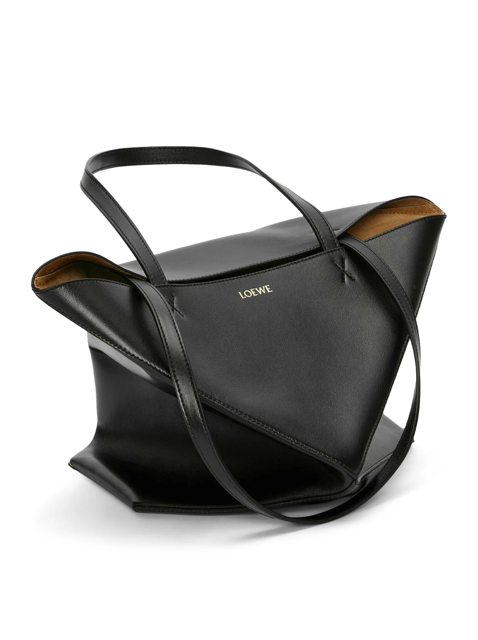 PUZZLE FOLD TOTE BAG IN POLISHED CALFSKIN - Image 5
