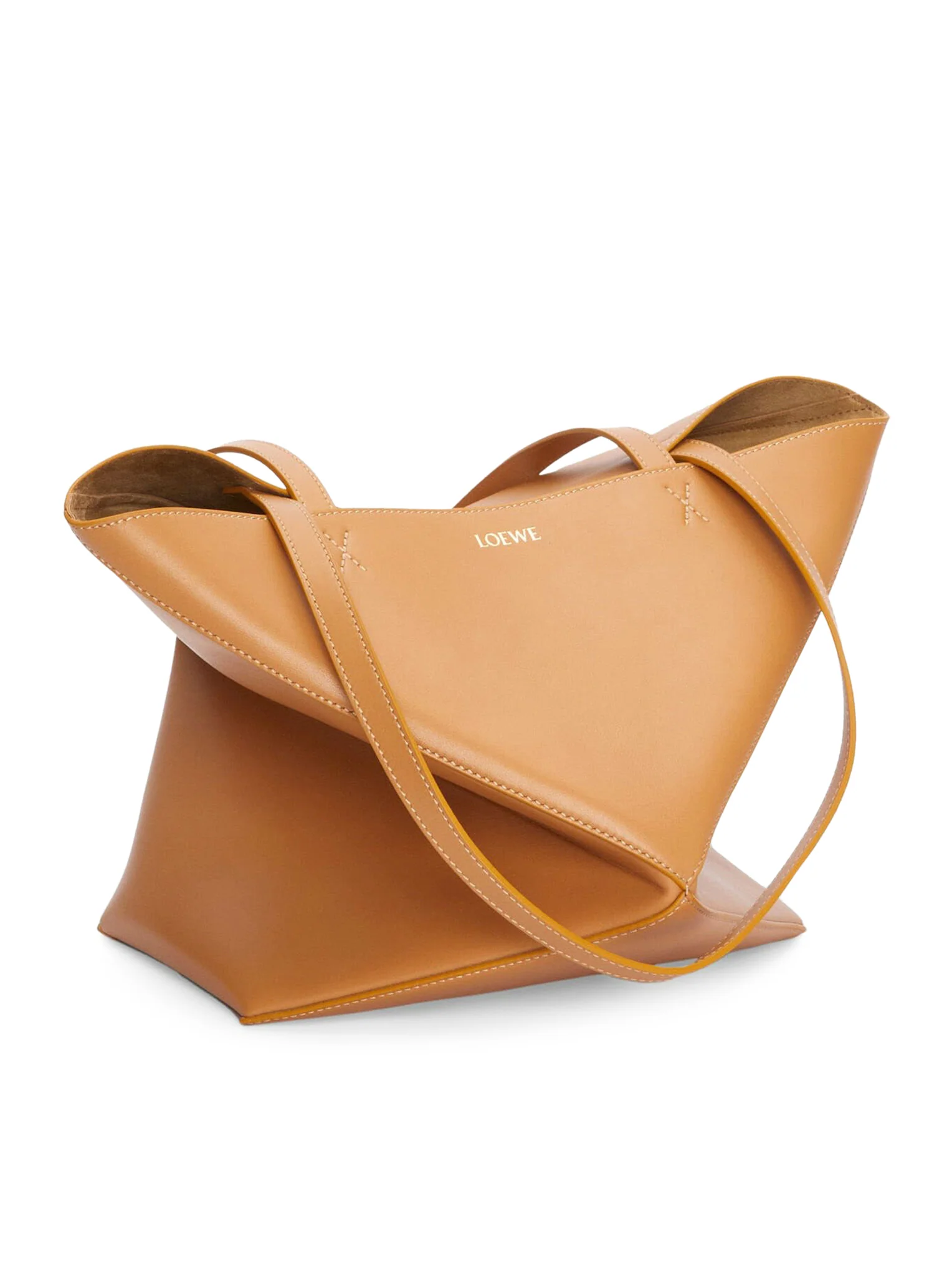 PUZZLE FOLD TOTE BAG IN POLISHED CALFSKIN - Image 9