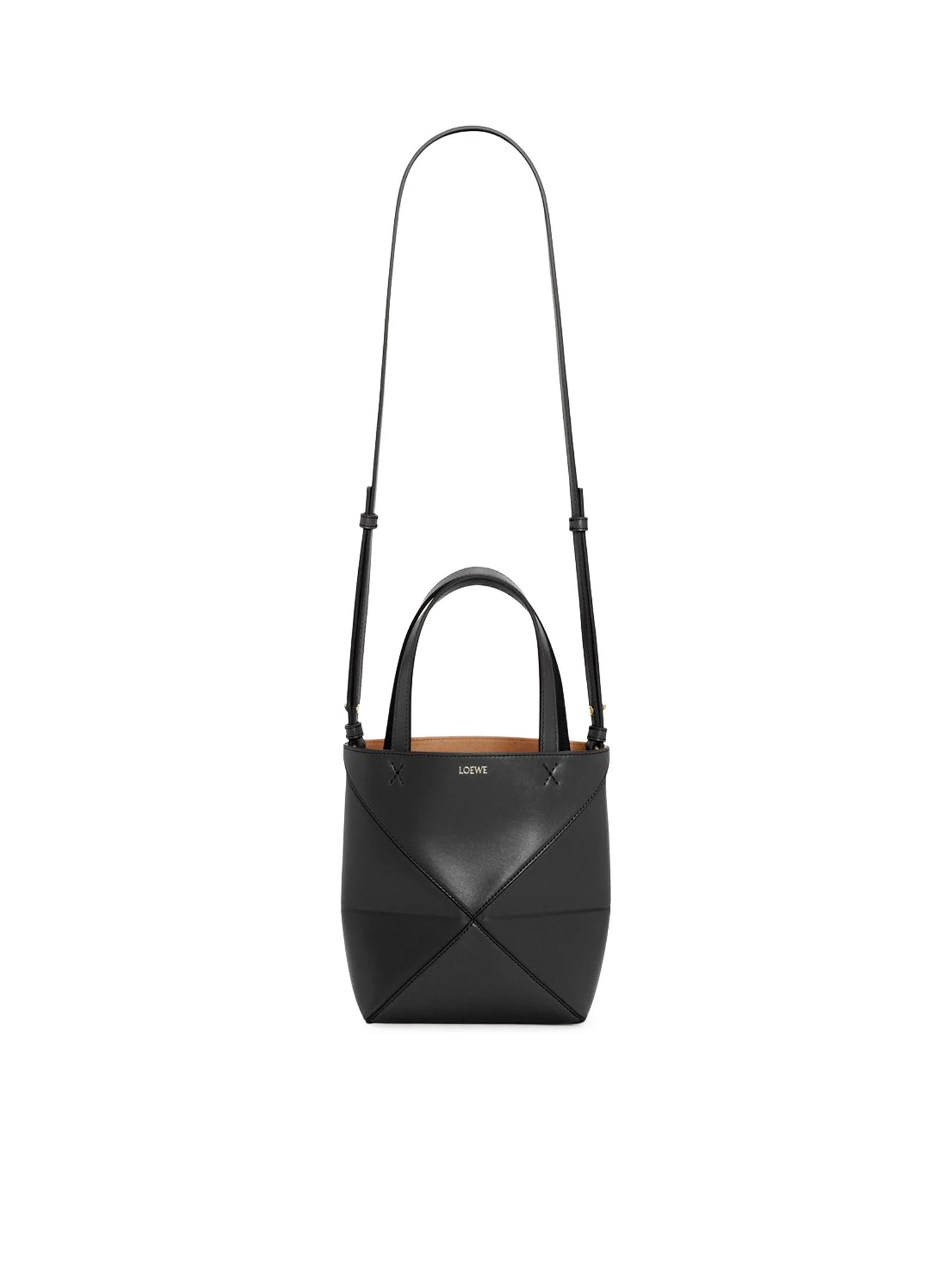 PUZZLE FOLD TOTE BAG IN POLISHED CALFSKIN - Image 8