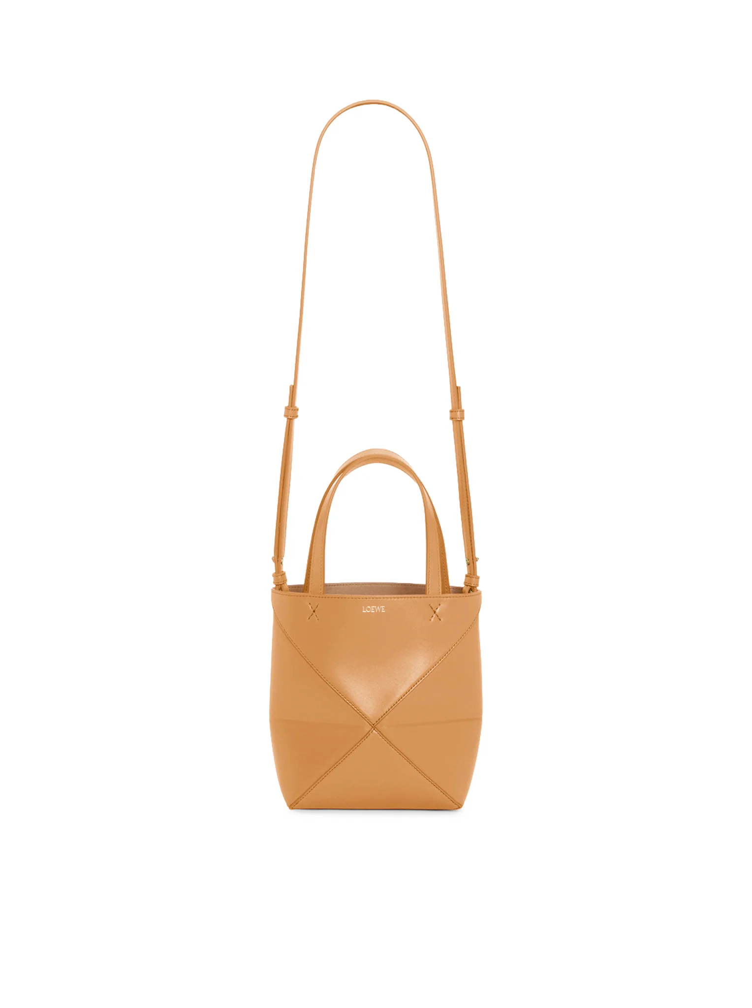 PUZZLE FOLD TOTE BAG IN POLISHED CALFSKIN - Image 7