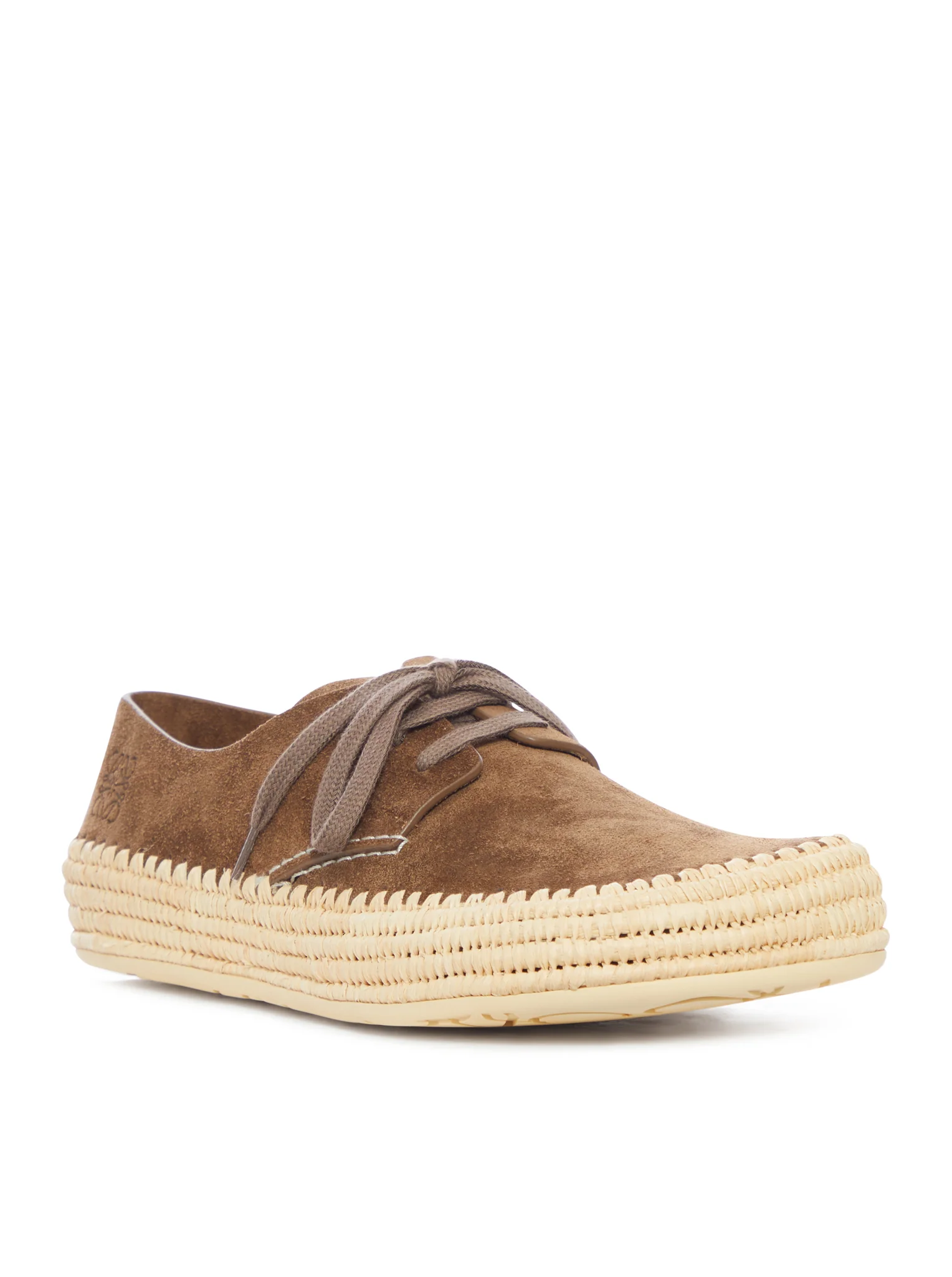 RIO LACE-UP SHOES IN SUEDE AND RAFFIA - Image 2