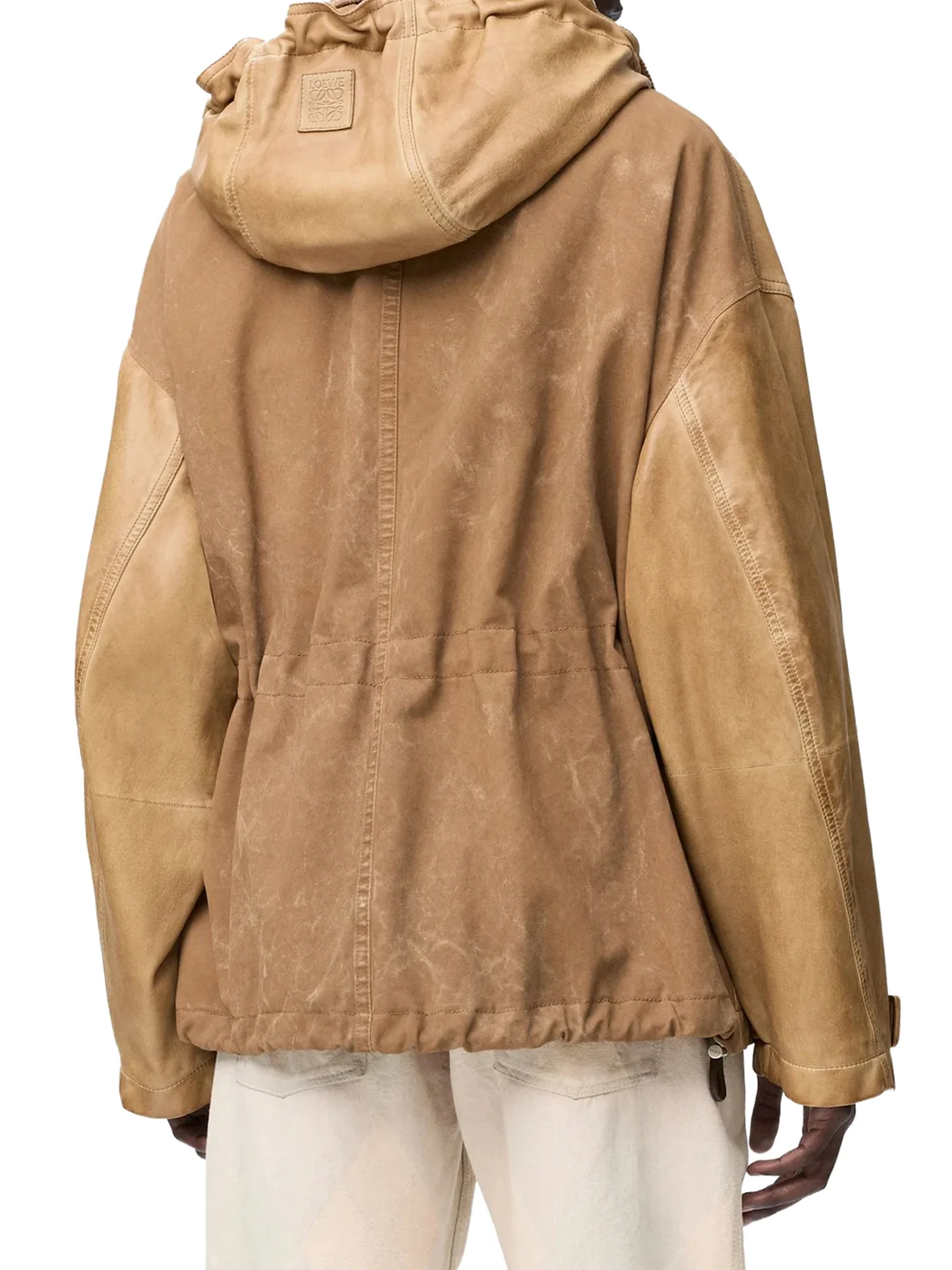 SHORT PARKA IN LAMBSKIN AND COTTON - Image 4