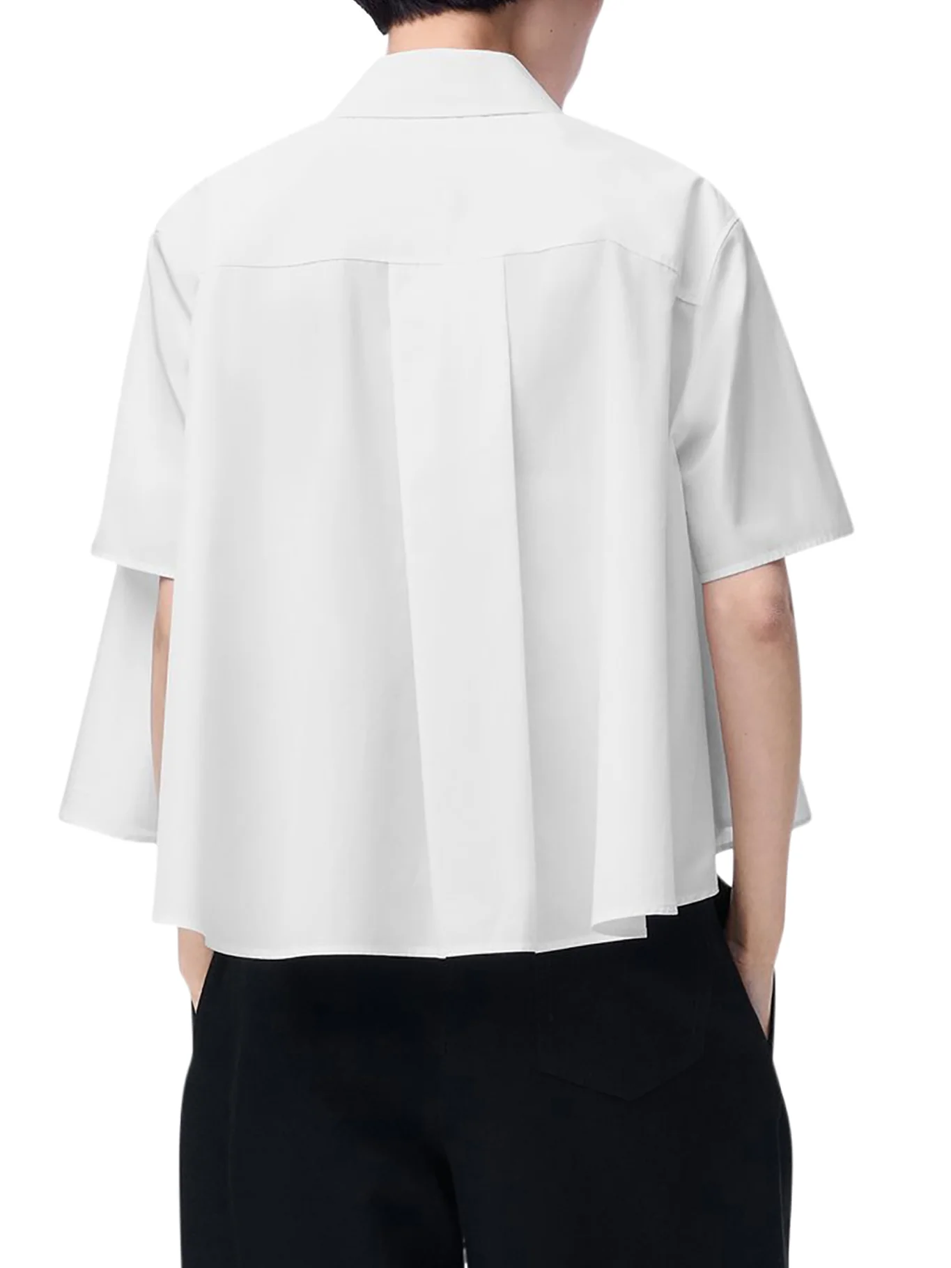 SHORTS SLEEVE TRAPEZE SHIRT IN COTTON - Image 4