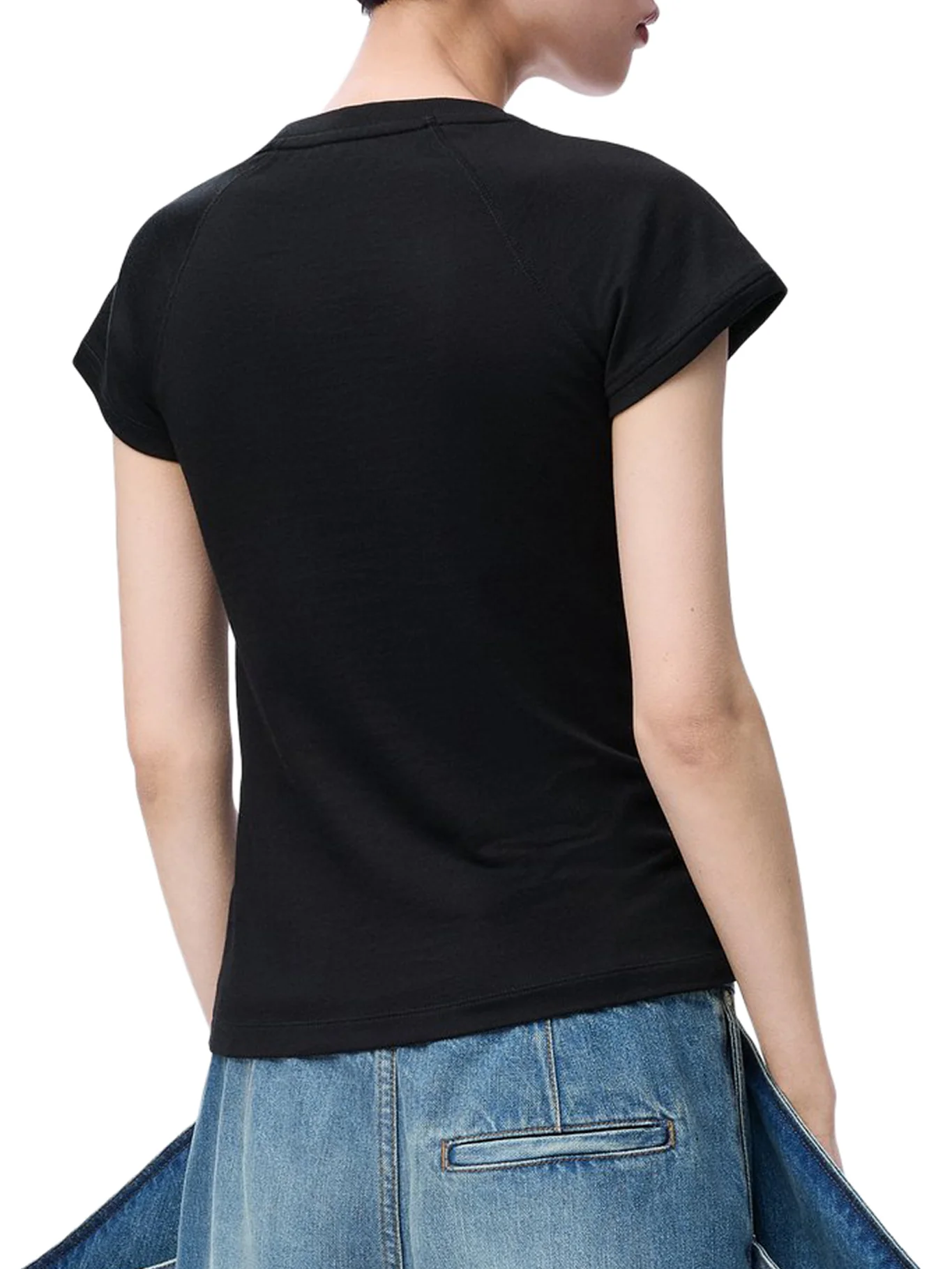SLIM FIT COTTON T-SHIRT WITH ANAGRAM - Image 4