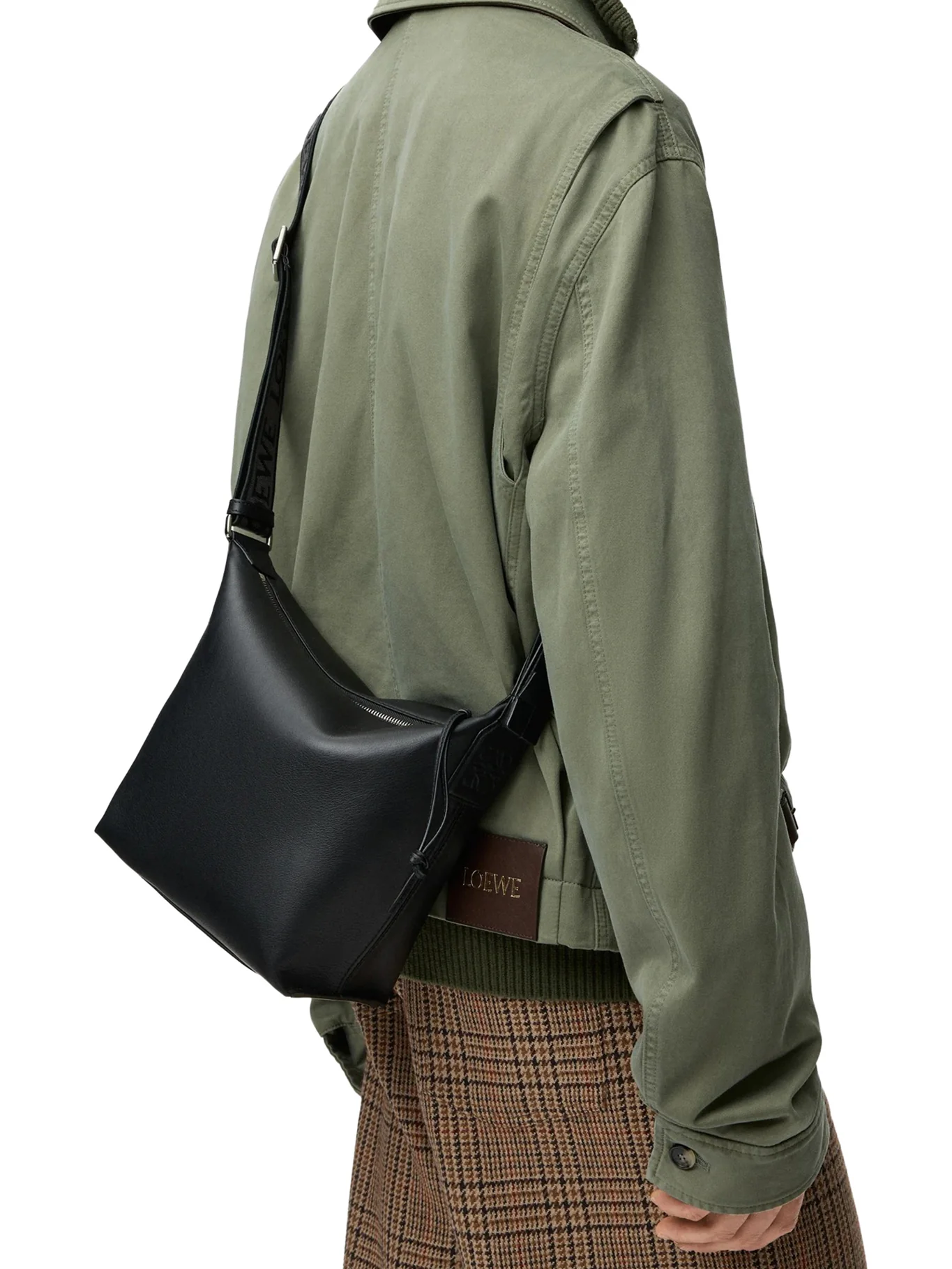 SMALL CUBI SHOULDER BAG IN SMOOTH CALFSKIN AND JACQUARD - Image 2