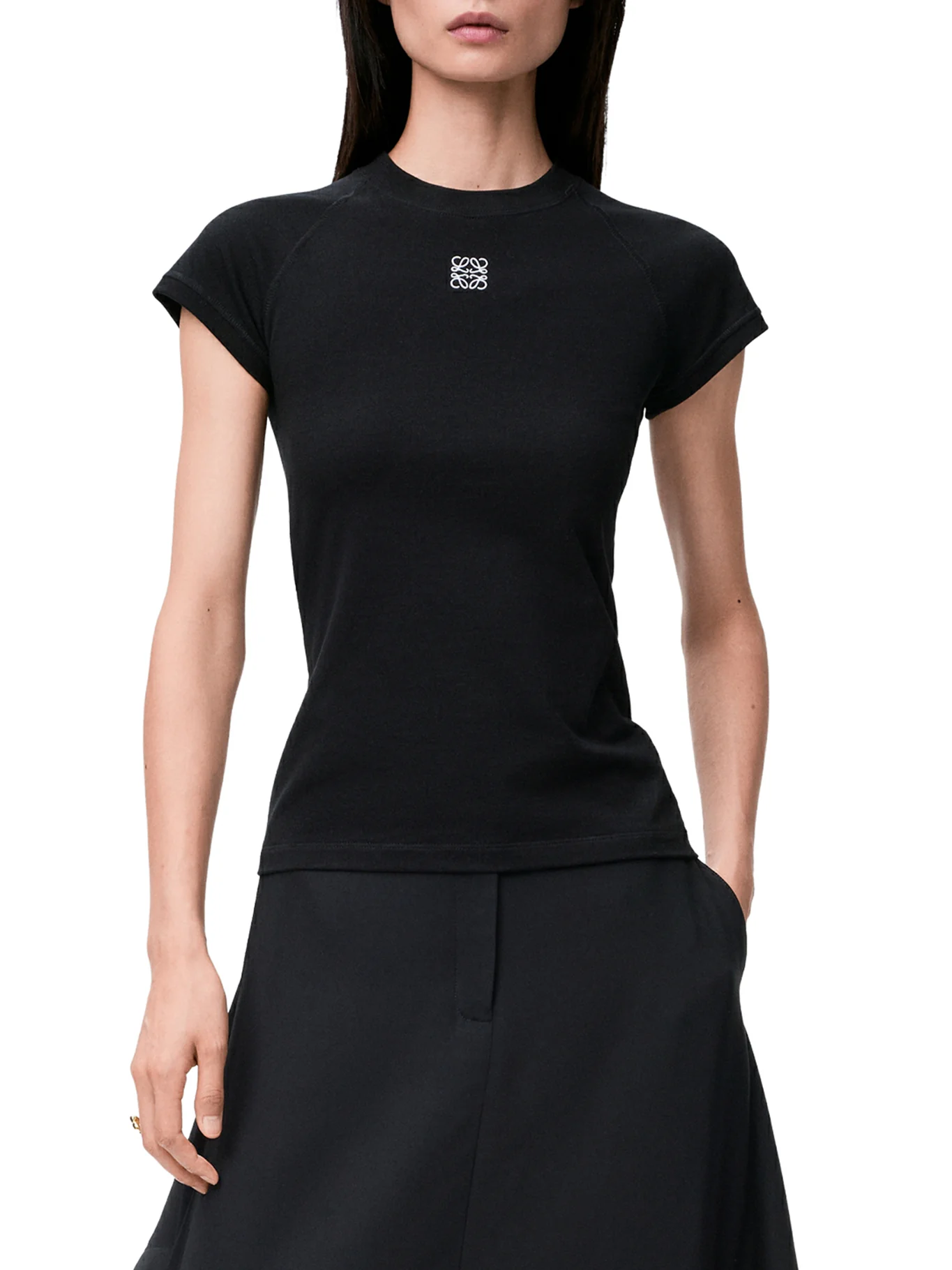 SMALL FIT T-SHIRT WITH ANAGRAM EMBROIDERY - Image 3