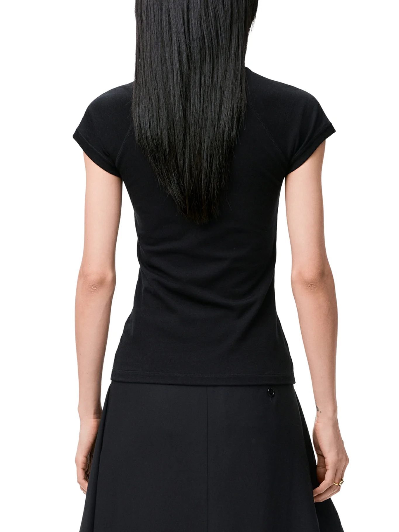 SMALL FIT T-SHIRT WITH ANAGRAM EMBROIDERY - Image 4