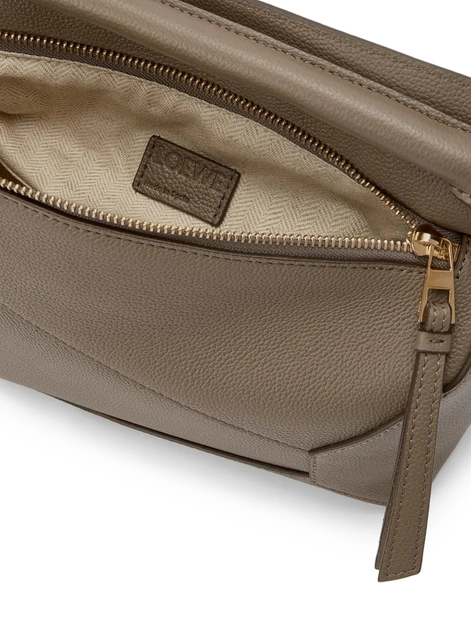 SMALL PUZZLE EDGE BAG IN GRAINED CALFSKIN - Image 8