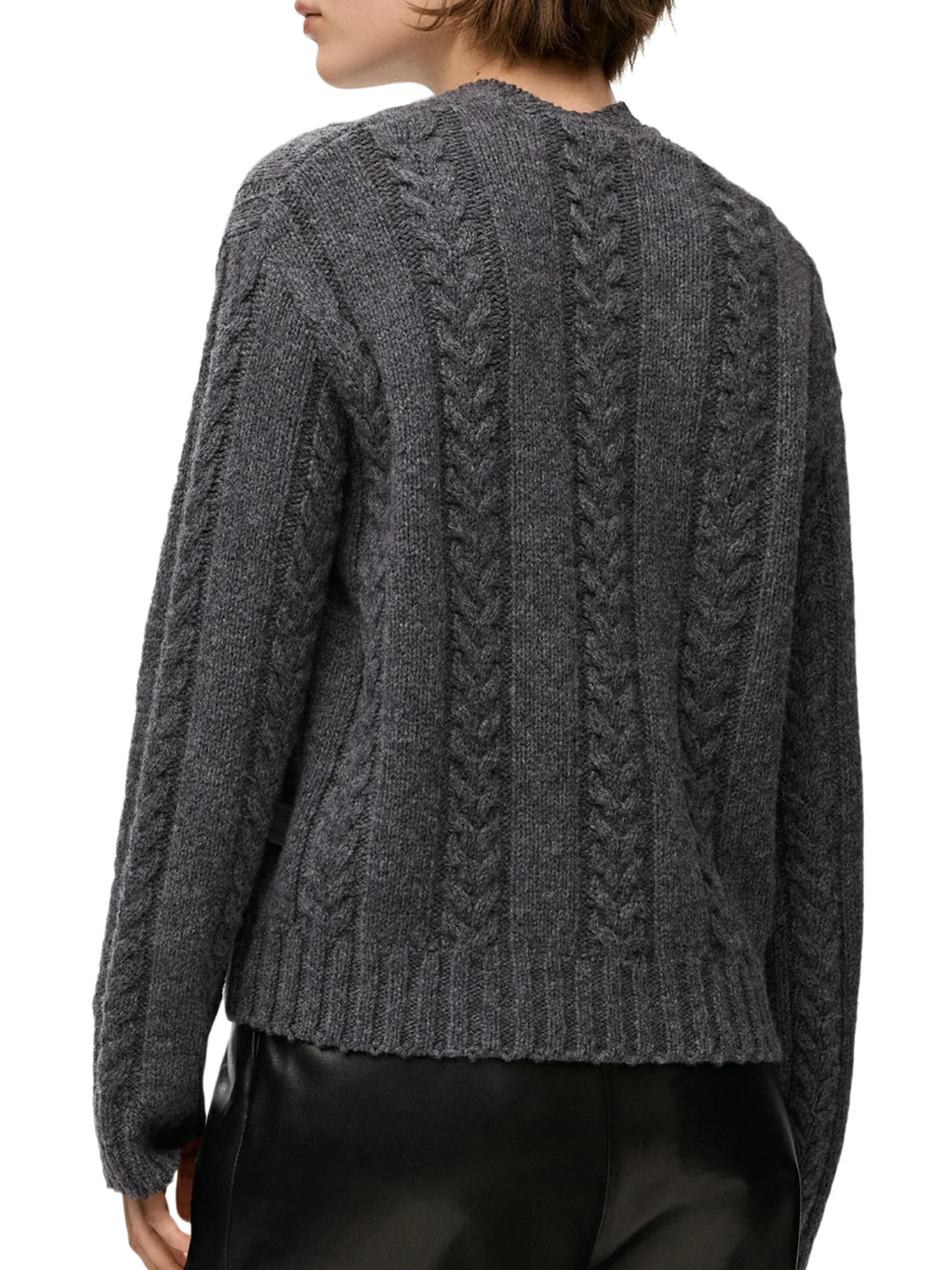 SWEATER IN TEXTURED MOULINÉ WOOL - Image 4