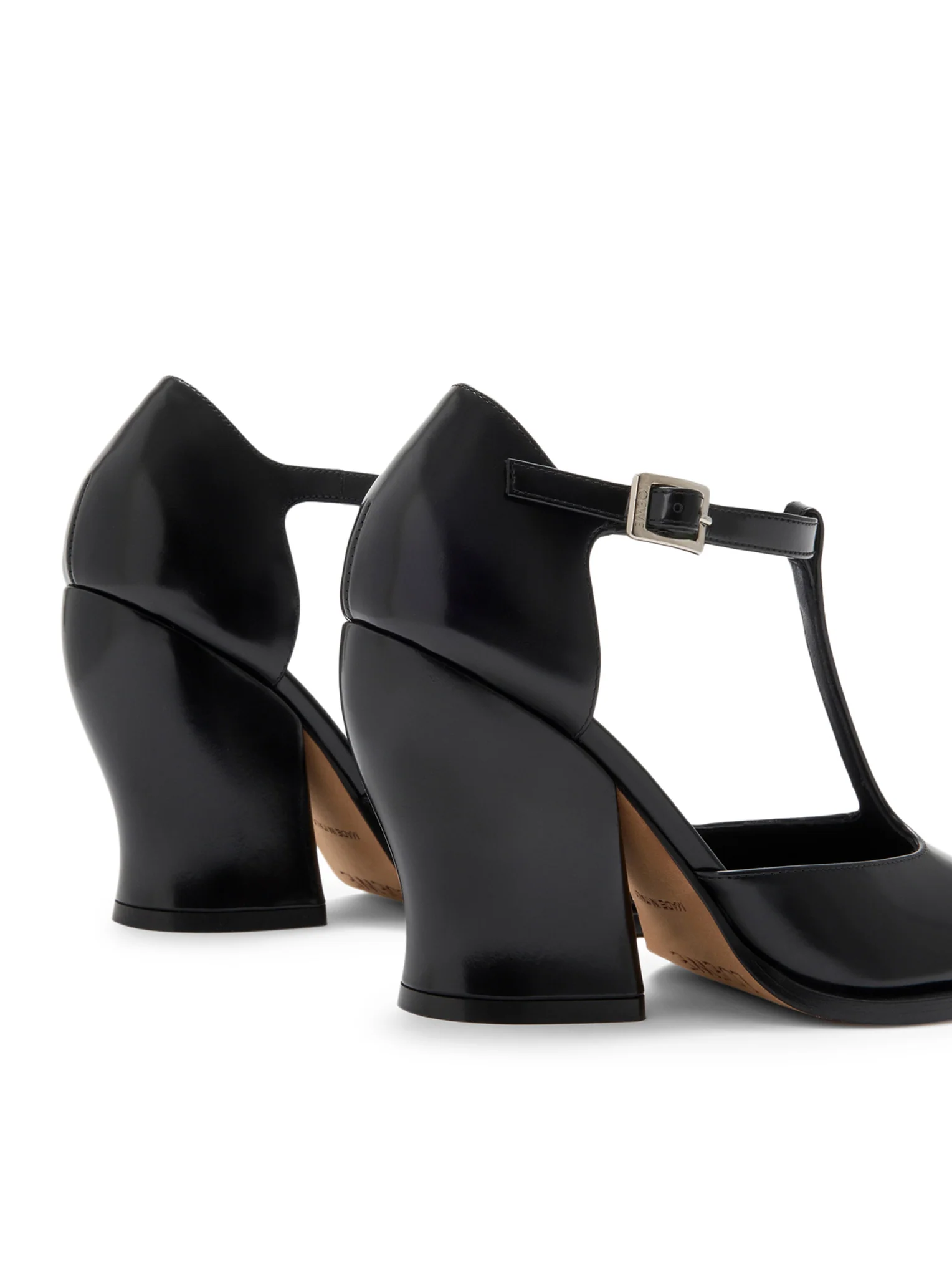 T-BAR WAVE DÉCOLLETÉ IN BRUSHED CALFSKIN - Image 6