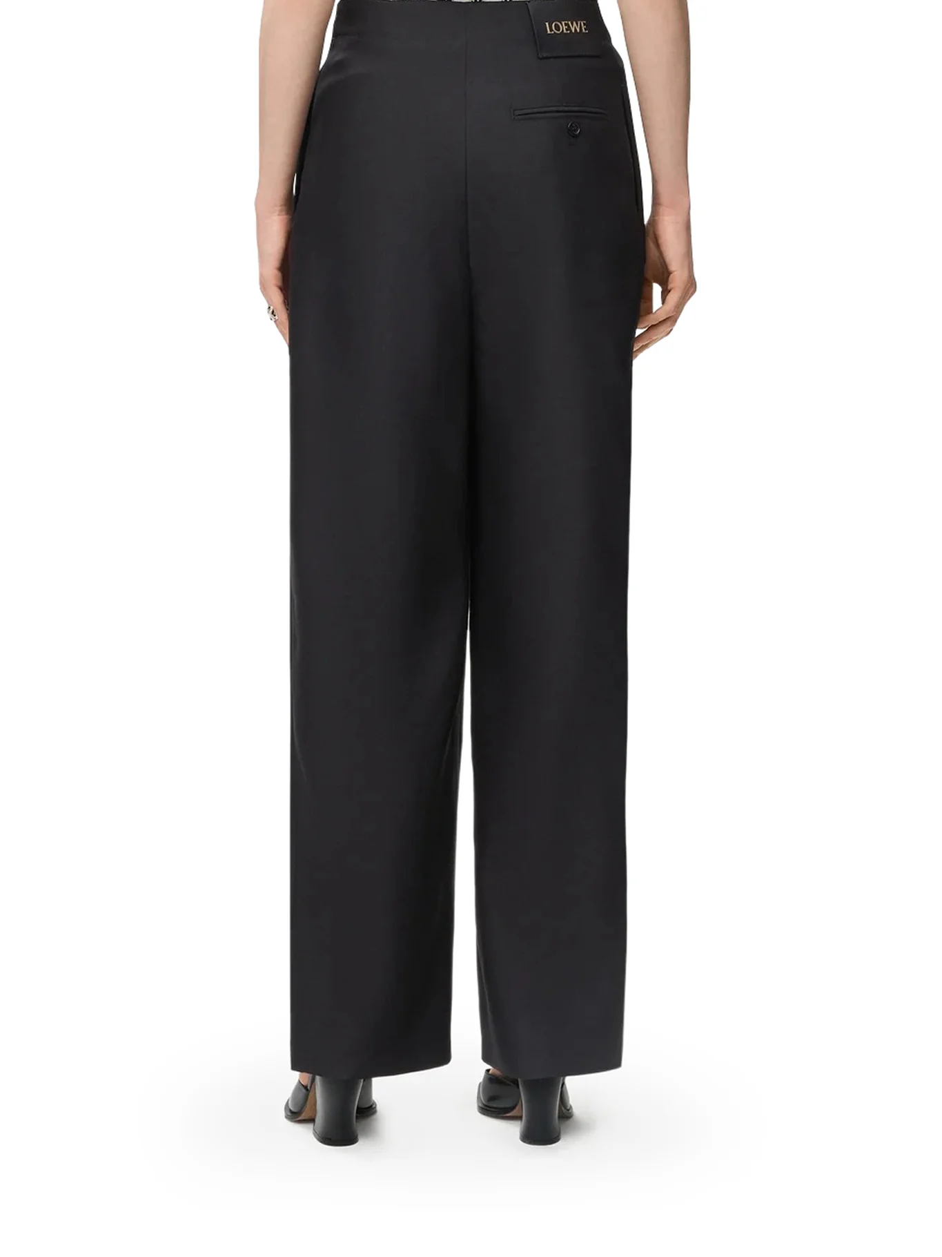 WOOL AND SILK TROUSERS WITH BELT - Image 4