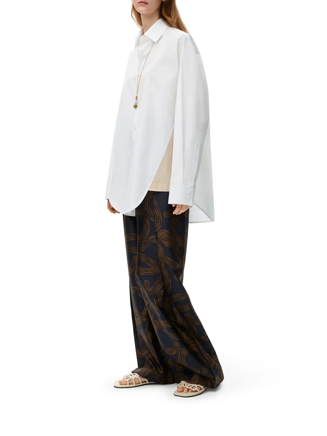 ASYMMETRIC COTTON POPLIN SHIRT - Image 2