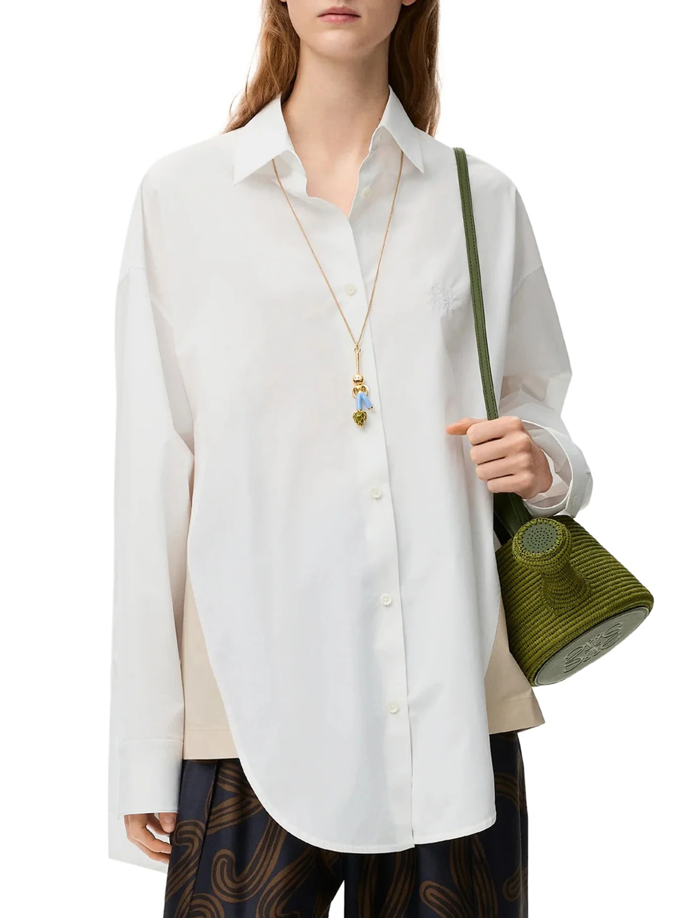ASYMMETRIC COTTON POPLIN SHIRT - Image 3