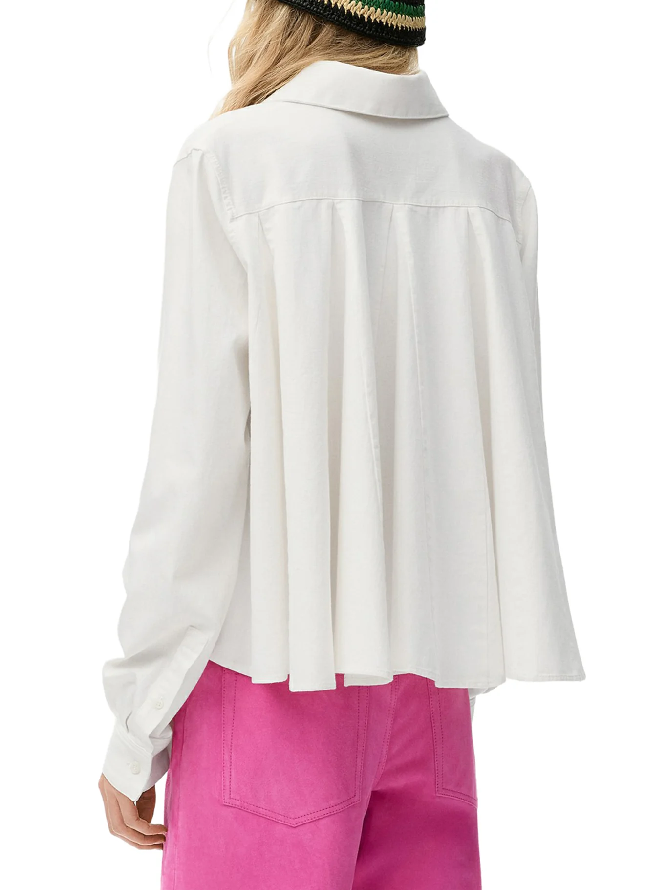COTTON DENIM SHIRT WITH ANAGRAM EMBROIDERY - Image 4