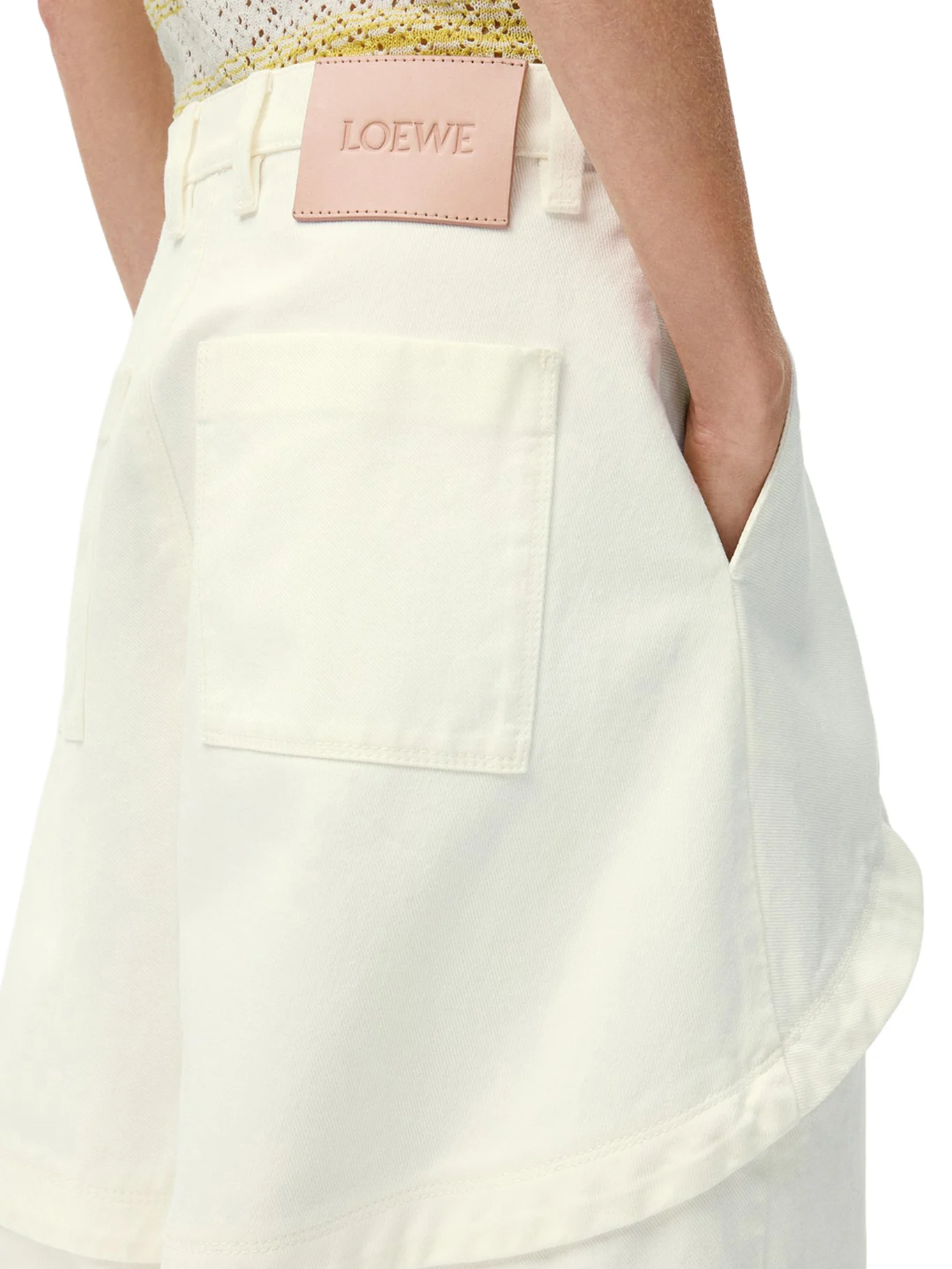 DENIM TROUSERS WITH ASYMMETRIC PANEL CONSTRUCTION - Image 5