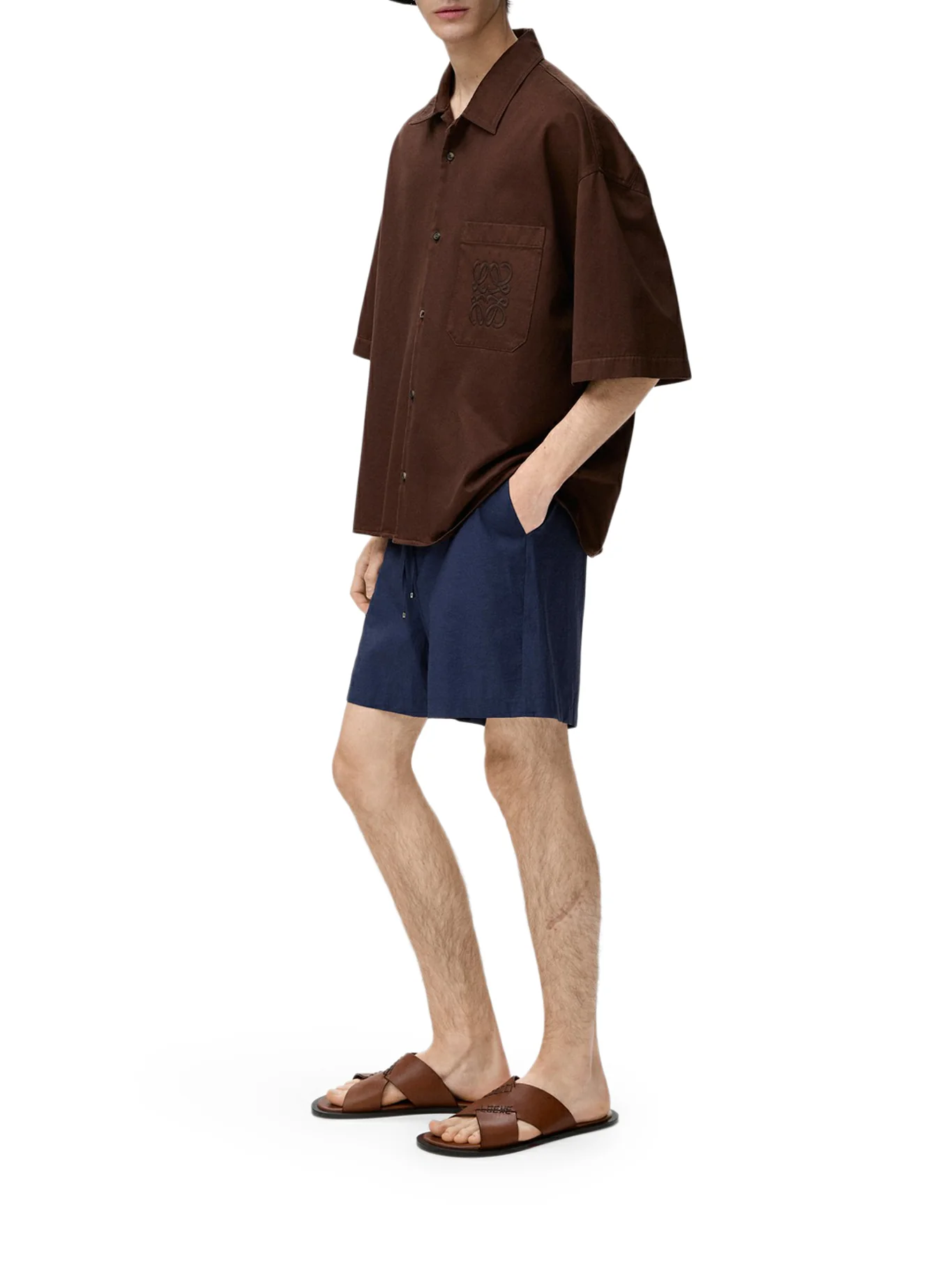 FLUID COTTON POPLIN SHORTS - Image 2