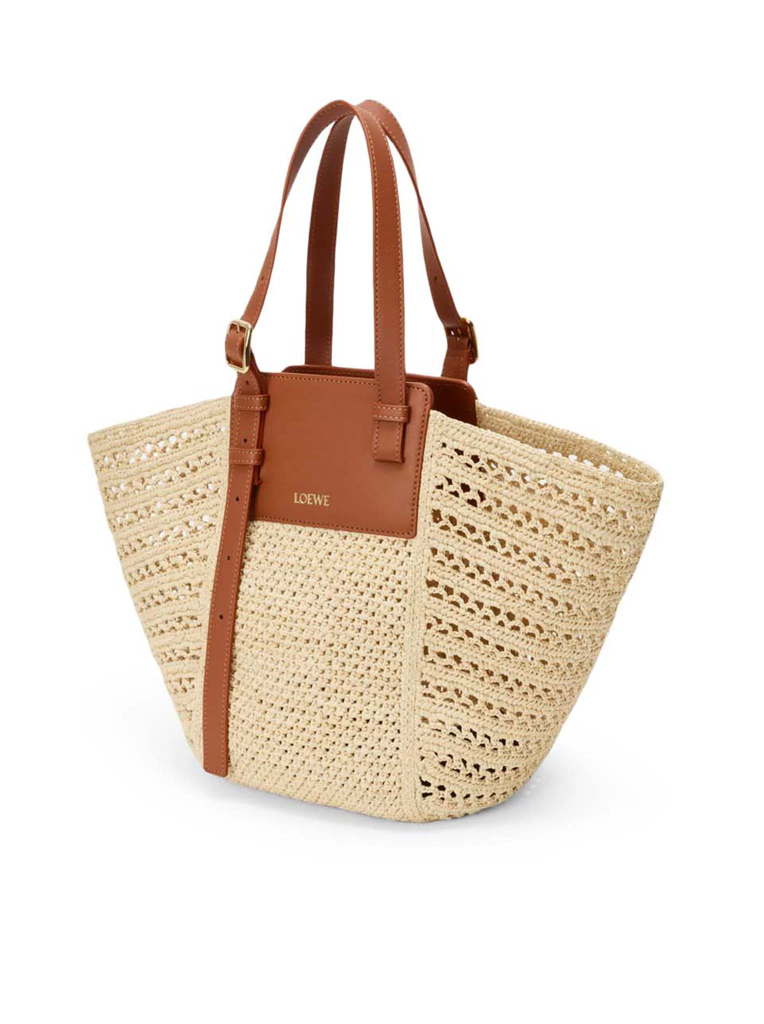 HAMMOCK CABAS MEDIUM BAG IN RAFFIA AND CALFSKIN - Image 4