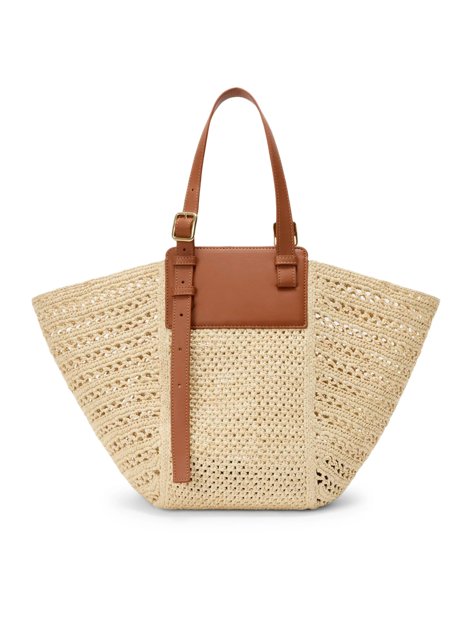 HAMMOCK CABAS MEDIUM BAG IN RAFFIA AND CALFSKIN - Image 5