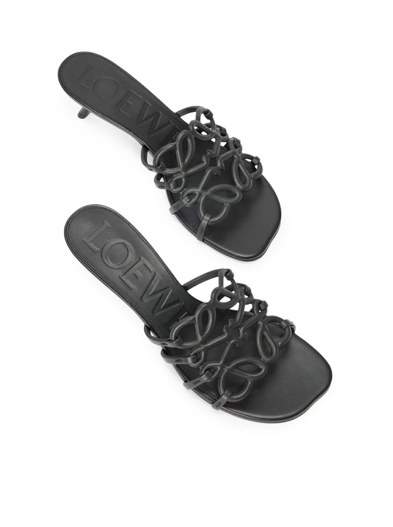 PETAL ANAGRAM SLIDE IN SOFT CALFSKIN - Image 4